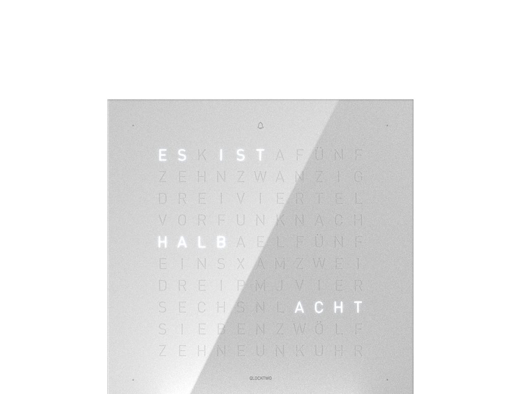 Voorpagina voor Earth 13.5 Tafelklok Duits QLOCKTWO