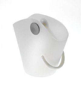 Weißer Chiringuito Cooler von Alessi, ein moderner Weinkühler für stilvolles Servieren von Wein.
