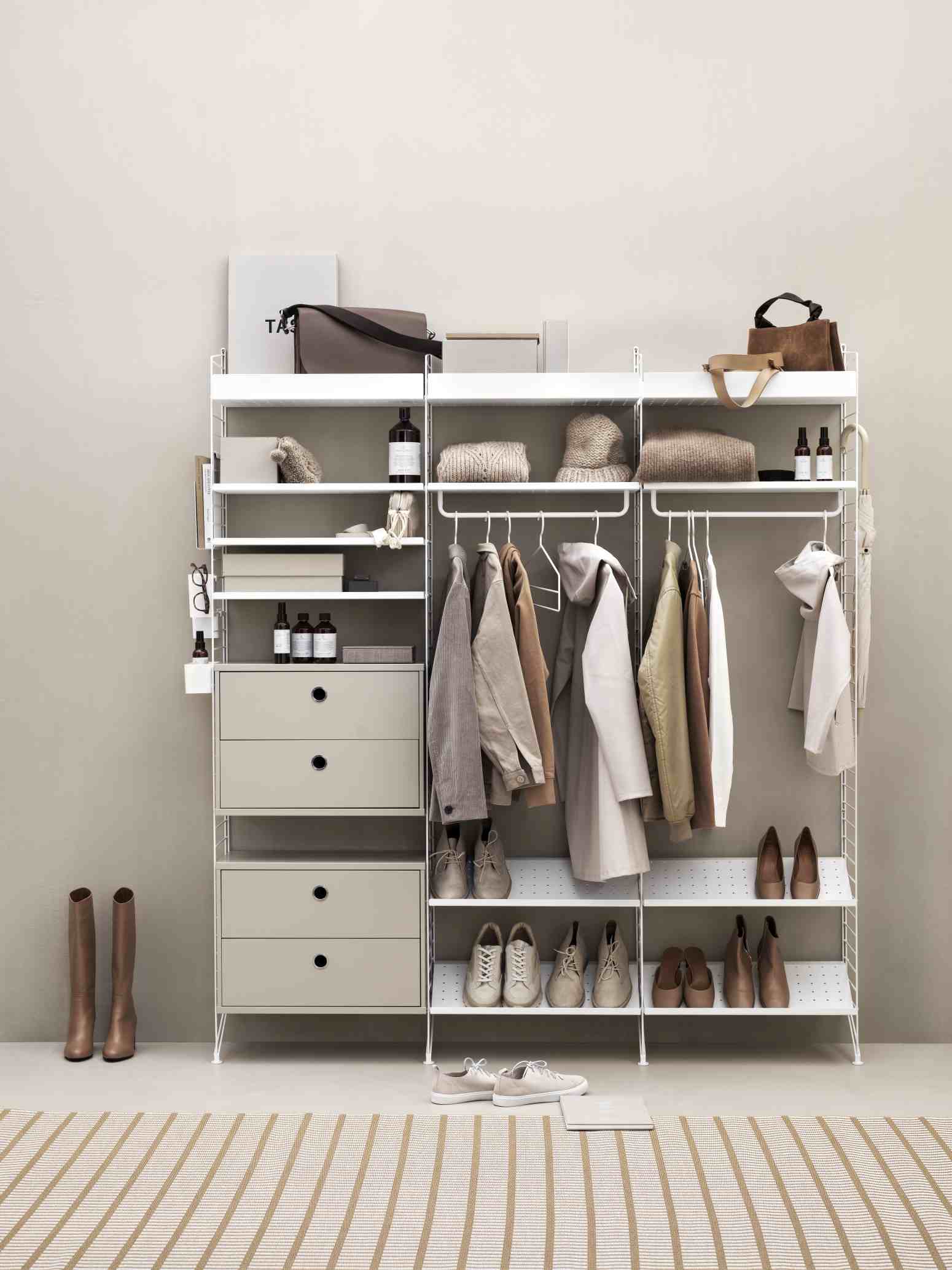 String slaapkamer vloerrek C String Furniture beige - beige