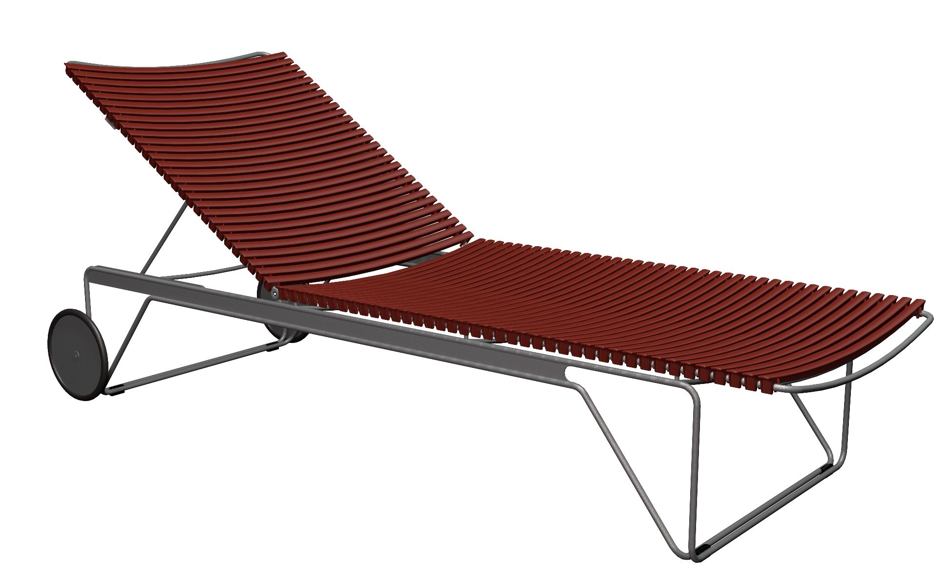 Click verstelbare chaise longue voor buiten Houe