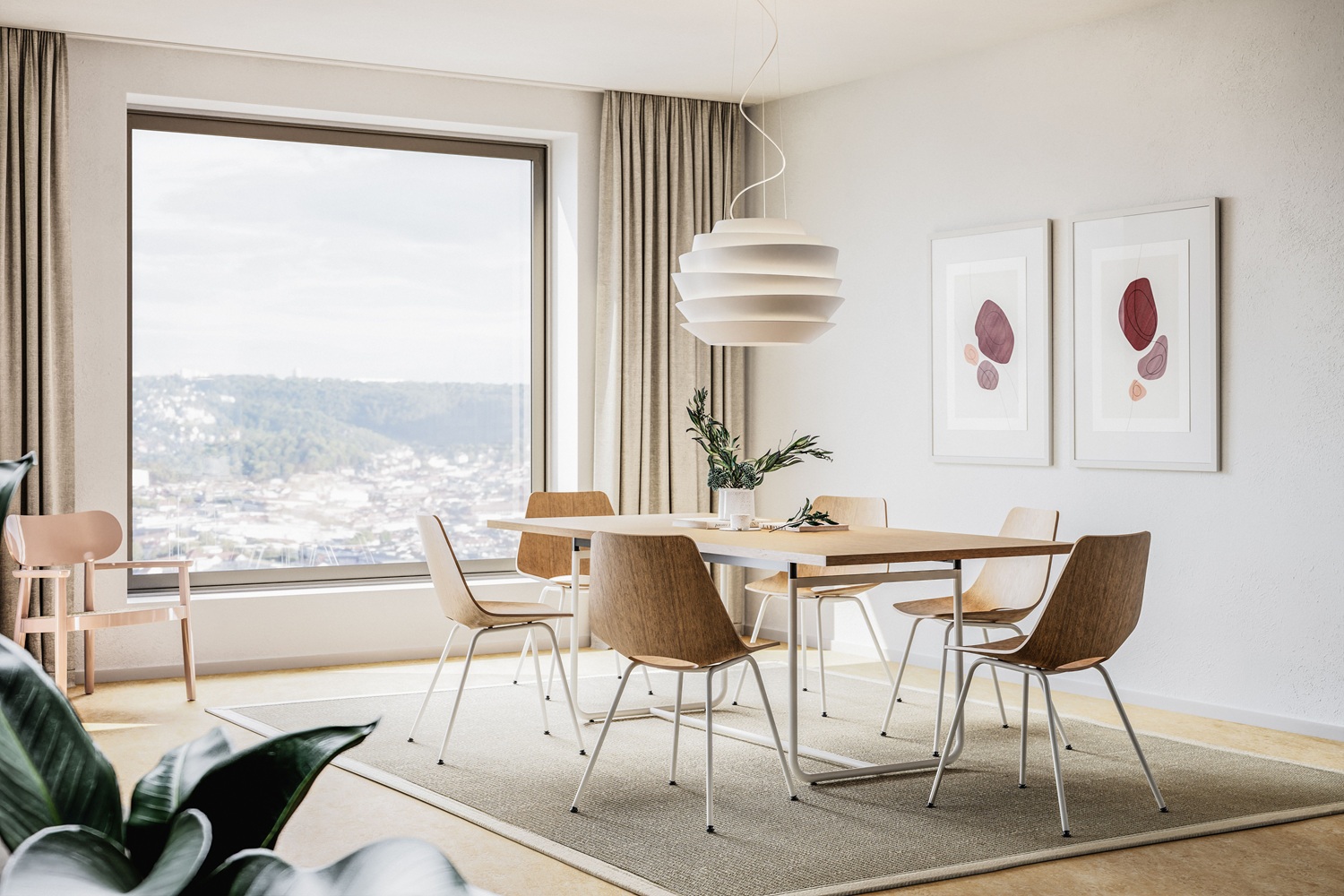 JS. Thonet by Jil Sander S 1070 / S1070 vergadertafel Thonet