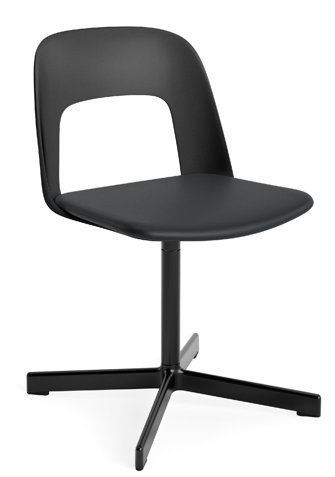 Layout Side Chair 133 stoel met vierpotig draaivoet van Hay