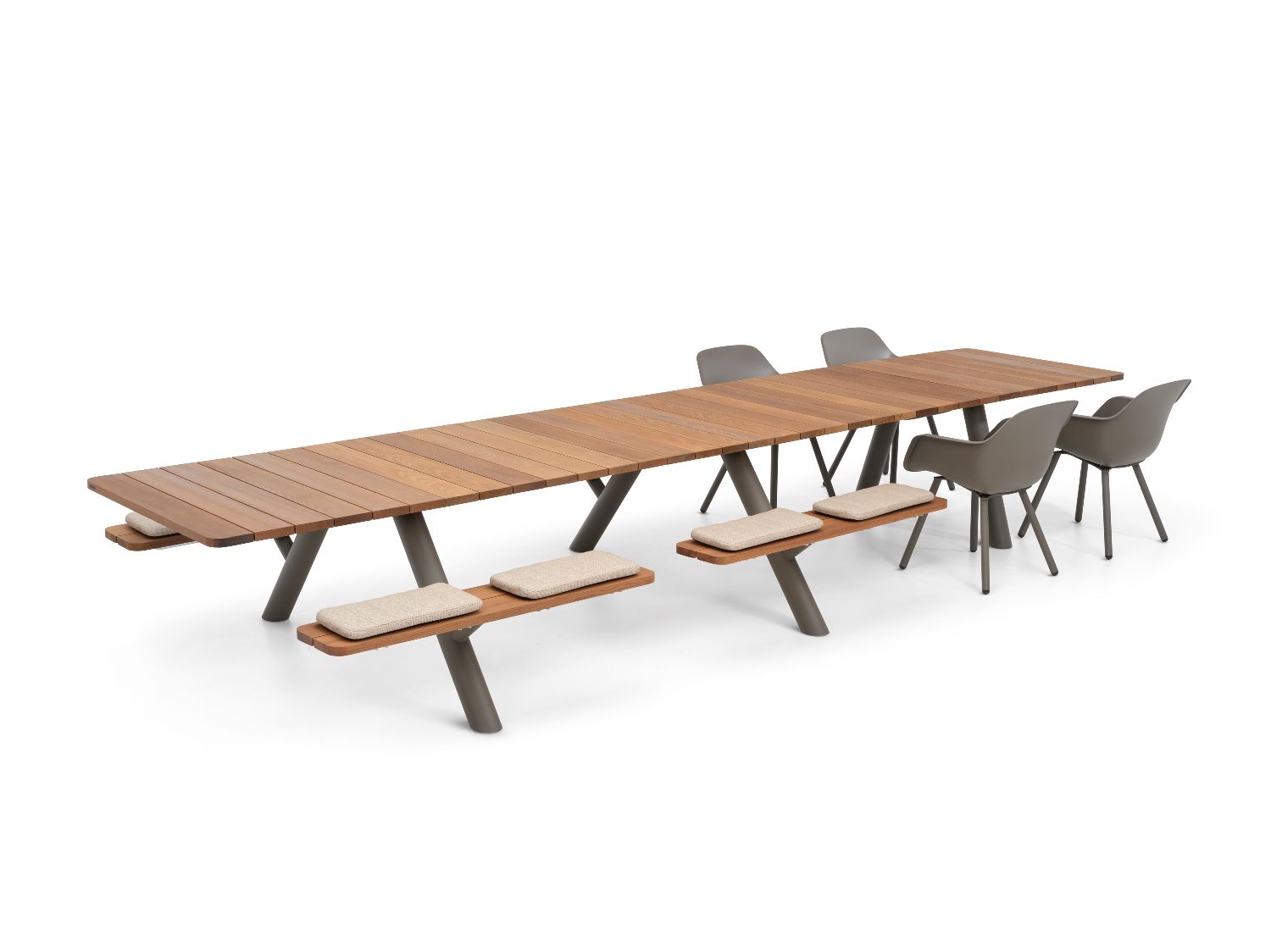 Panigiri Combo: combinatie van tafel en bank voor buiten, Extremis
