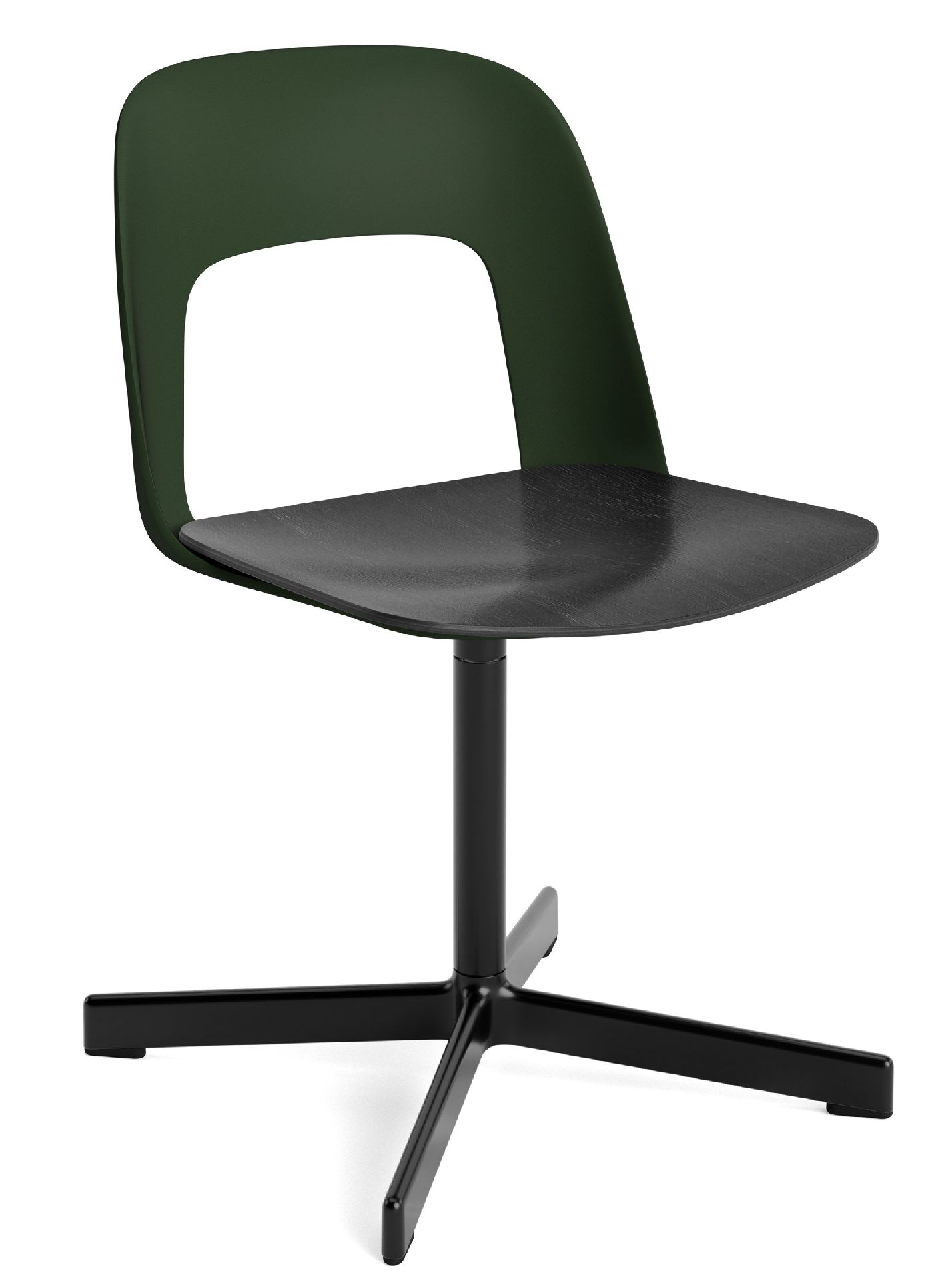 Layout Side Chair 132 stoel met vierpotig draaivoet Hay