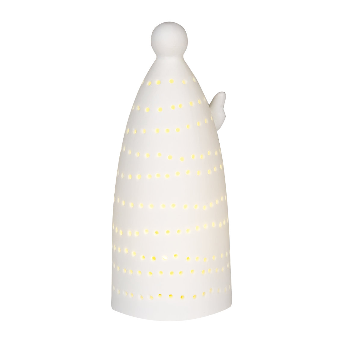 Mini LED-lampje in engeldesign met 2 wielen