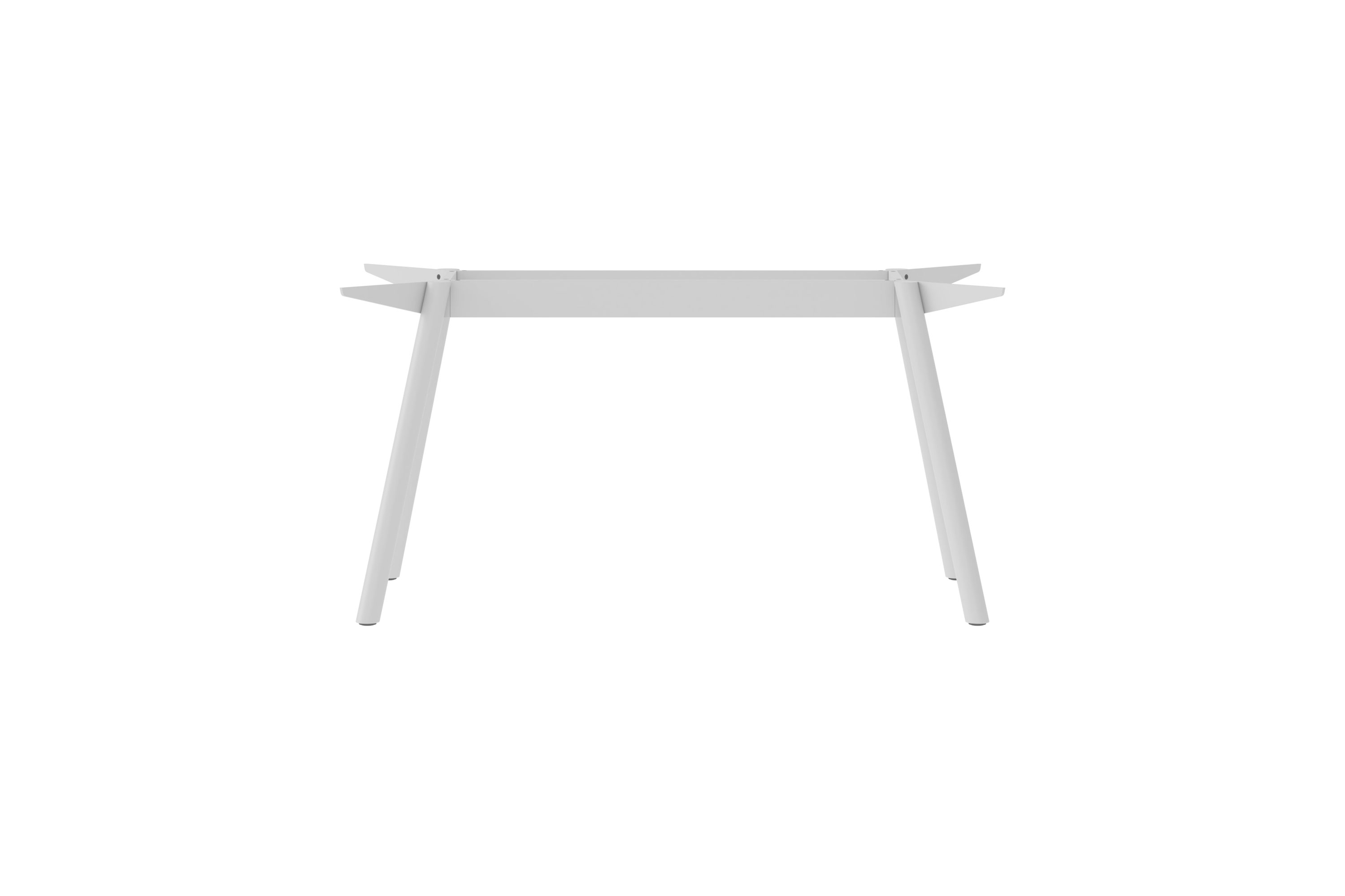Masa Tischgestell von New Tendency aus weißem Stahl, minimalistisches Design für Esstische und Schreibtische.