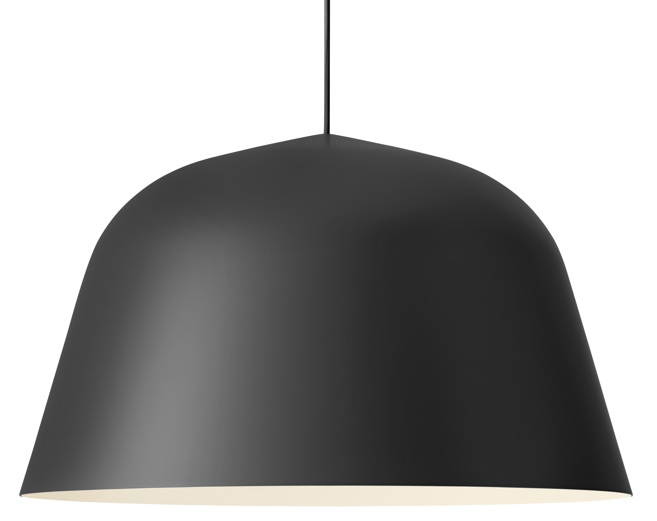 Schwarze Ambit Pendelleuchte von Muuto: Moderne Hängelampe für stilvolle Innenraumbeleuchtung.