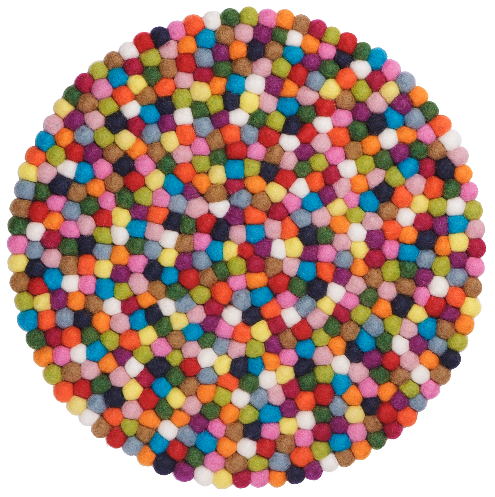 Zitkussen van vilt voor ronde stoel, 36 cm, myfelt, UNIEK STUK