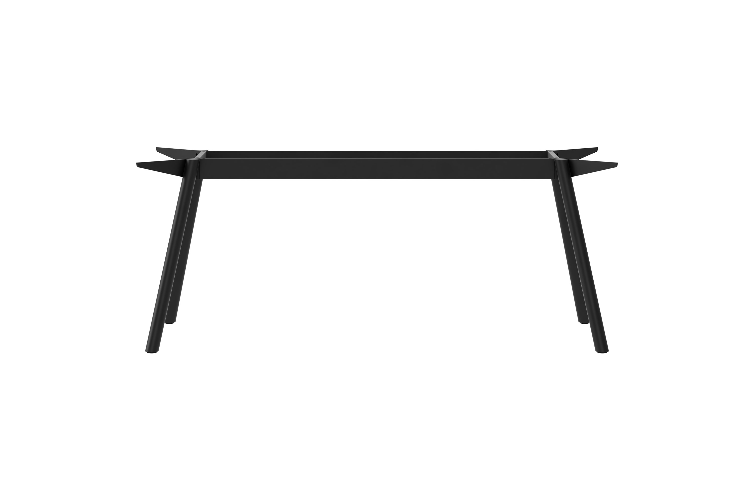 Schwarzes Masa Tischgestell aus Stahl von New Tendency, minimalistisches Design für Esstische und Schreibtische.