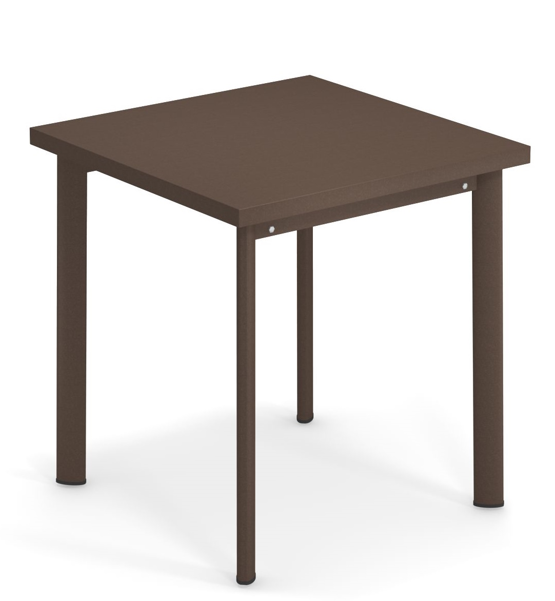 Quadratischer, brauner Star Tisch Outdoor von Emu, ideal für Garten, Terrasse oder Balkon.