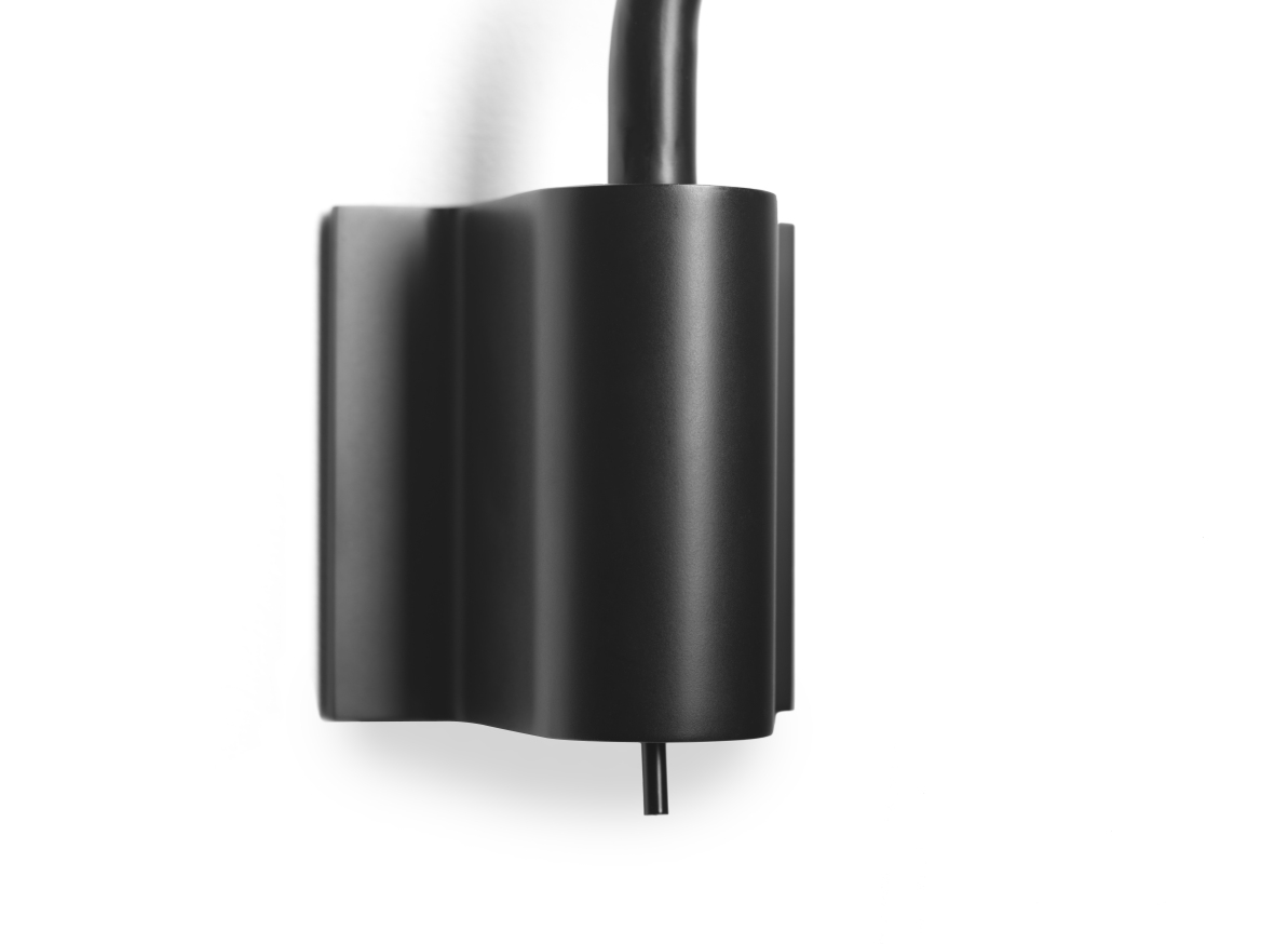 Caravaggio Read Wandleuchte von Fritz Hansen in Schwarz, Detailaufnahme der modernen Wandlampe für Innenräume.