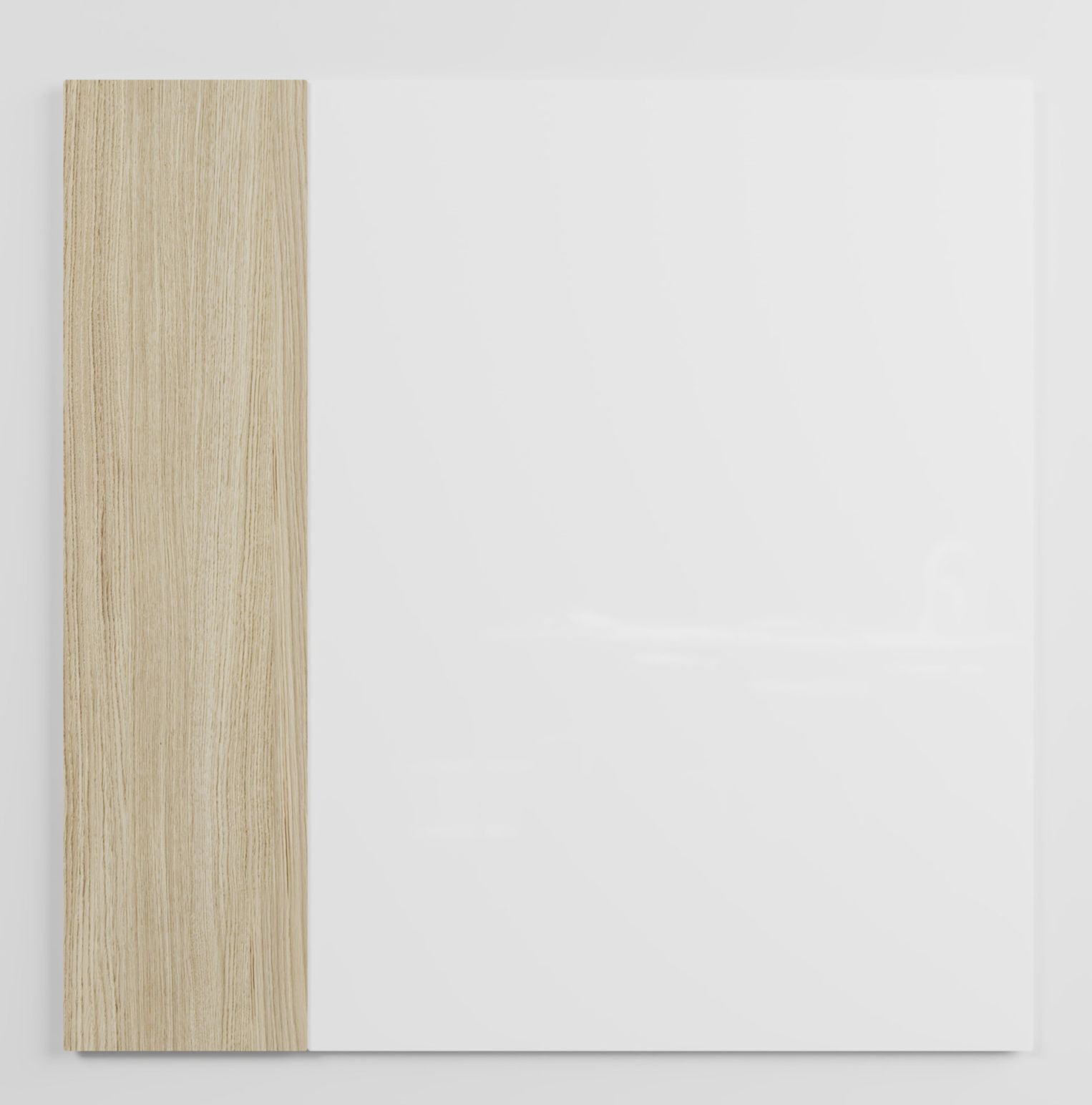 Chat Board Classic Crafted Wandtafel: Magnetische Glastafel mit hellem Holzrahmen, ideal für Büro und Zuhause.