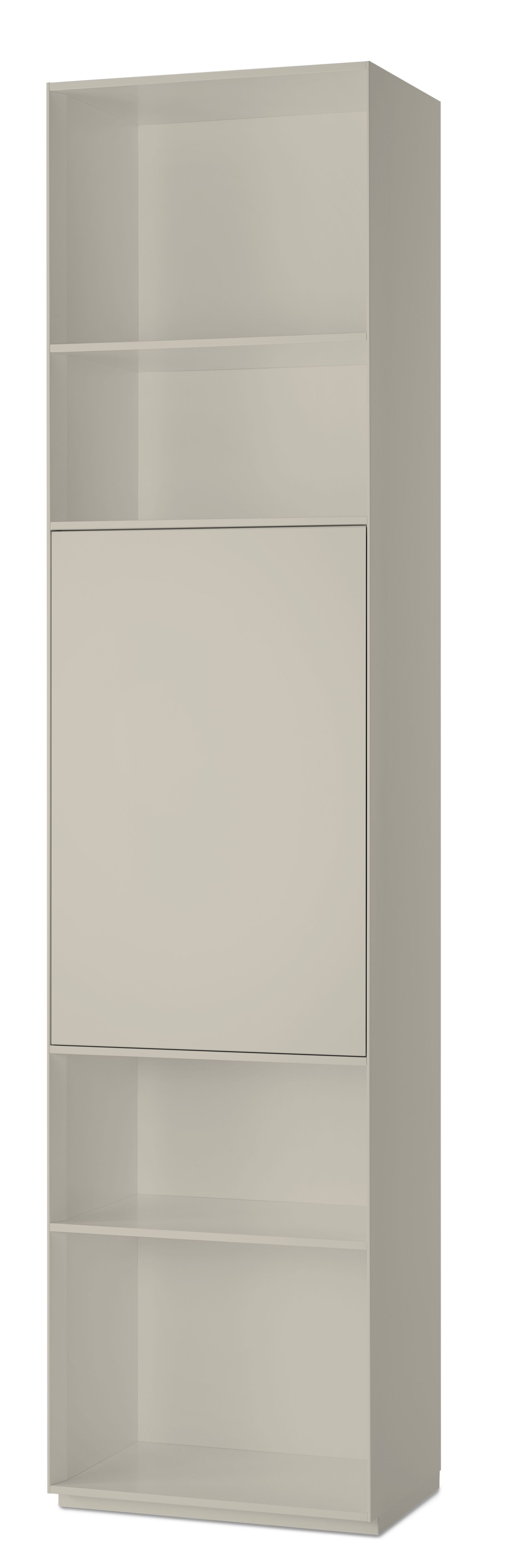 Beige Nex Pur Regal mit Tür und Fachboden von Piure für moderne Wohnraumgestaltung.