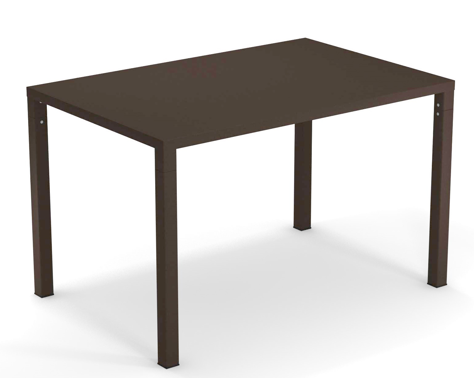 Brauner Nova Tisch Outdoor von Emu, rechteckig, mit minimalistischem Design für Garten und Terrasse.