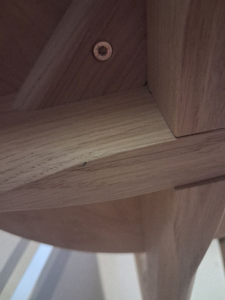 Slab Side Chair, eiken naturel, Tom Dixon, EXEMPLAAR MET GEBREKEN