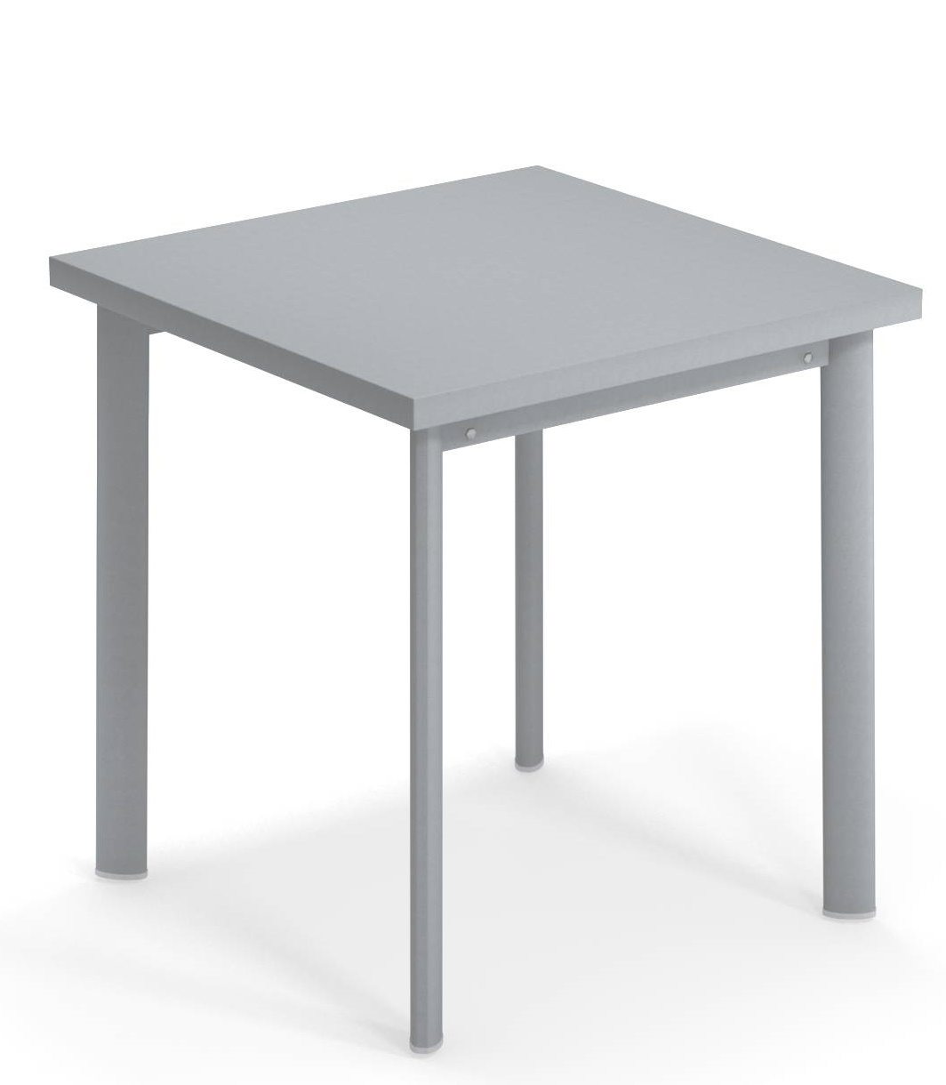 Quadratischer, grauer Star Tisch von Emu für den Außenbereich, ideal für Garten, Terrasse oder Balkon.