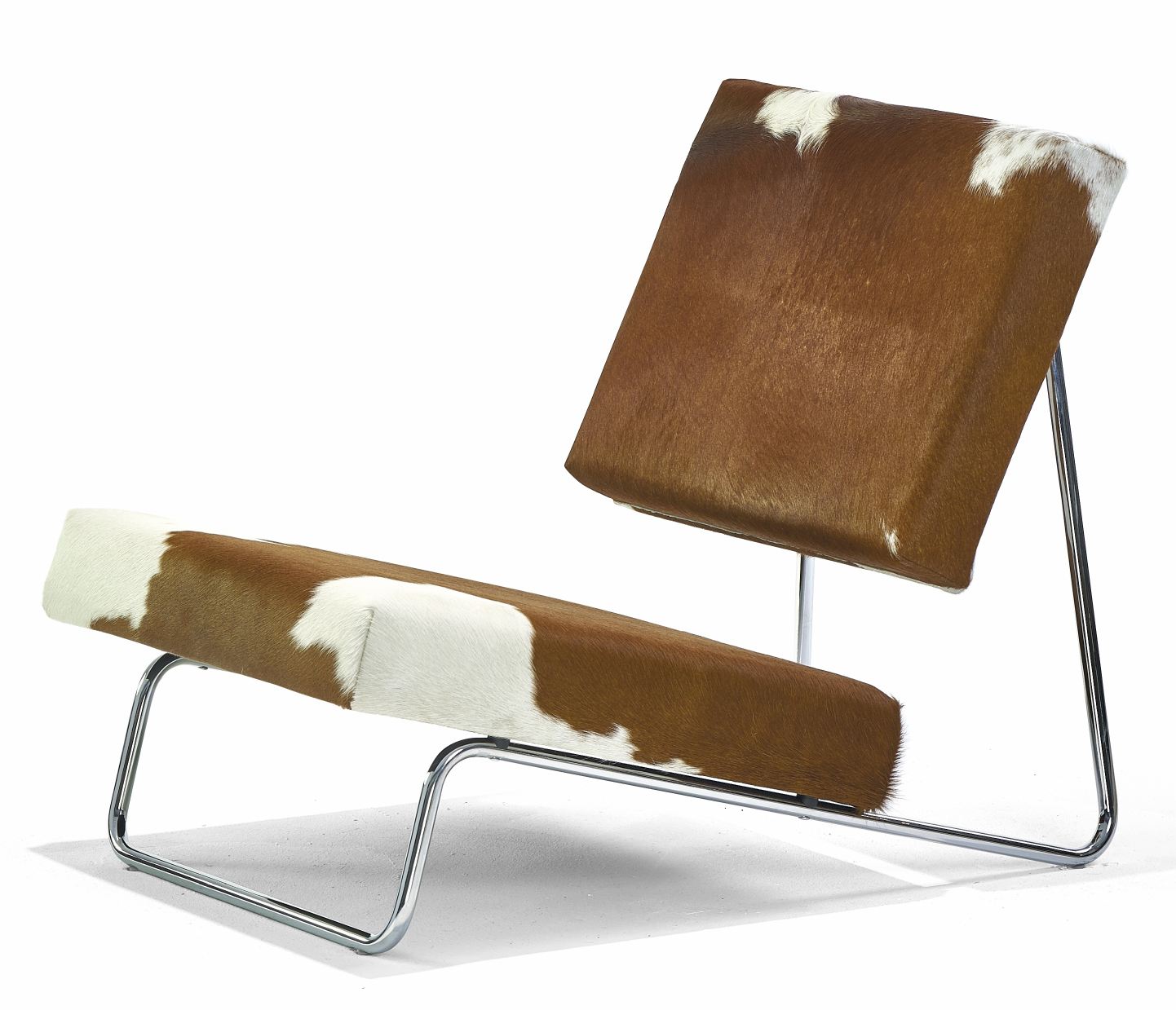 Hirche Lounge Chair fauteuil met koeienhuid Richard Lampert