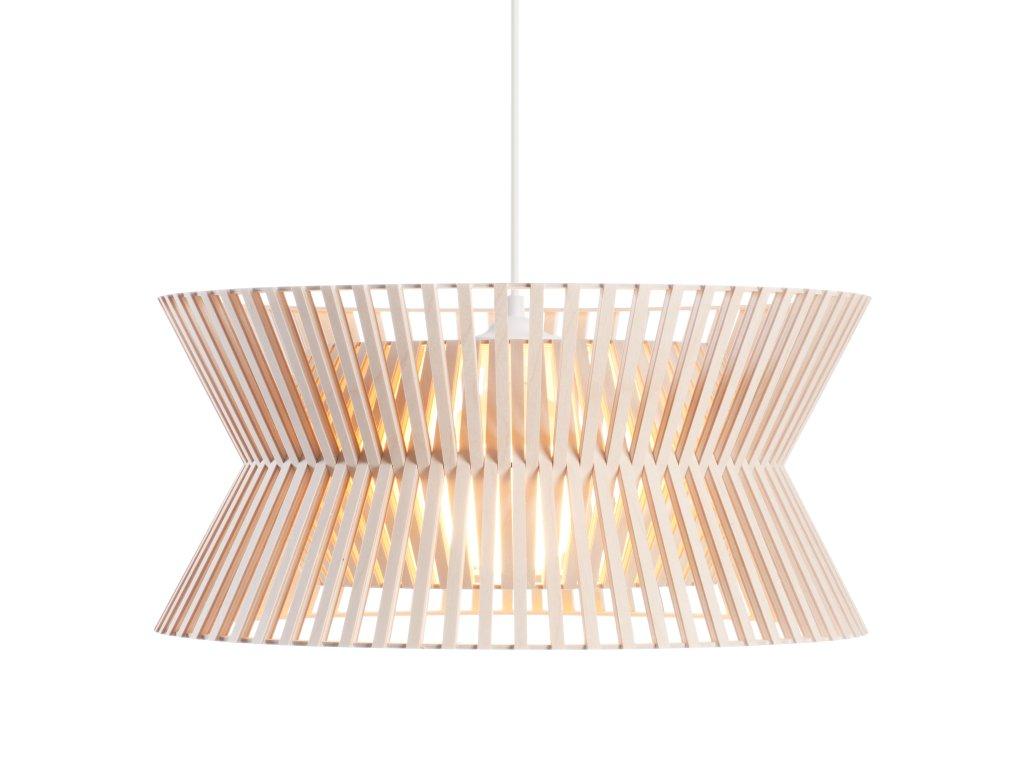 Berkenhout naturel / Kabel wit