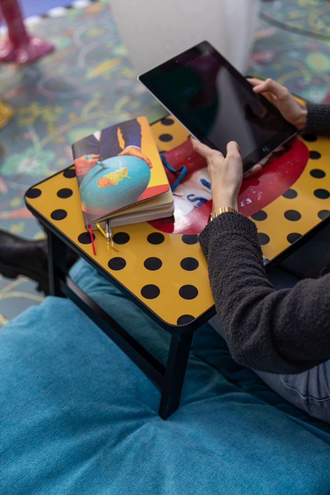 Toiletpaper Sofa Tray opvouwbaar dienblad Seletti