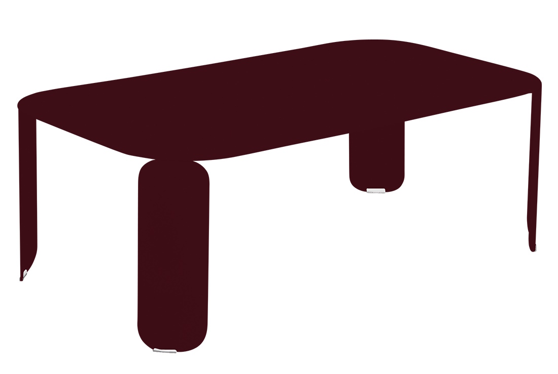 Bebop Low Table von Fermob, moderner Outdoor-Tisch in Pflaume, ideal für Garten, Terrasse und Balkon.