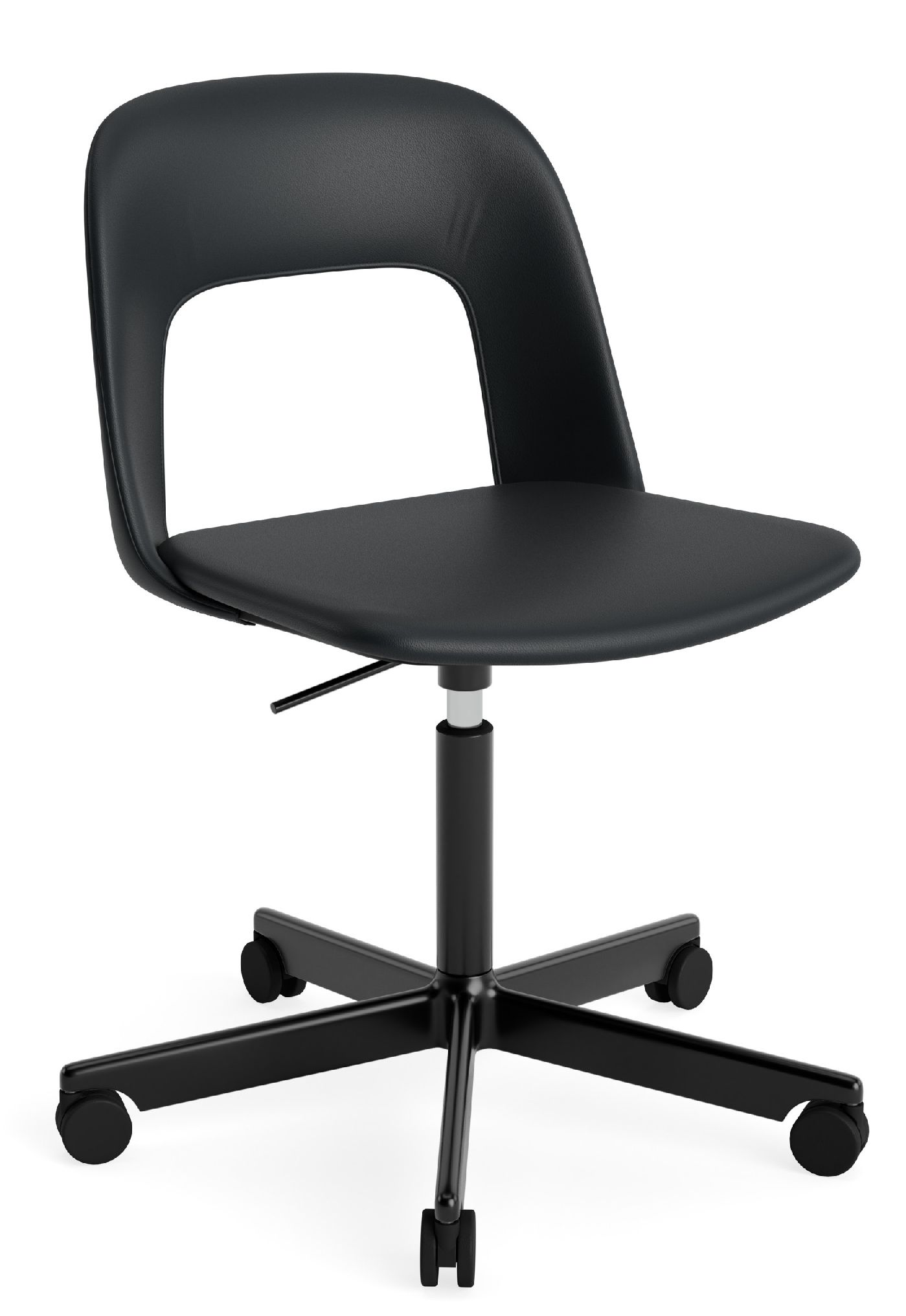 Layout Side Chair 144 stoel met vijfsterrenvoet van Hay