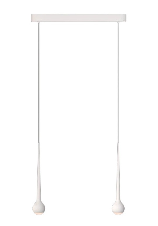 Falling Sun Trace Two hanglamp WIT Grau UNIEK EXEMPLAAR
