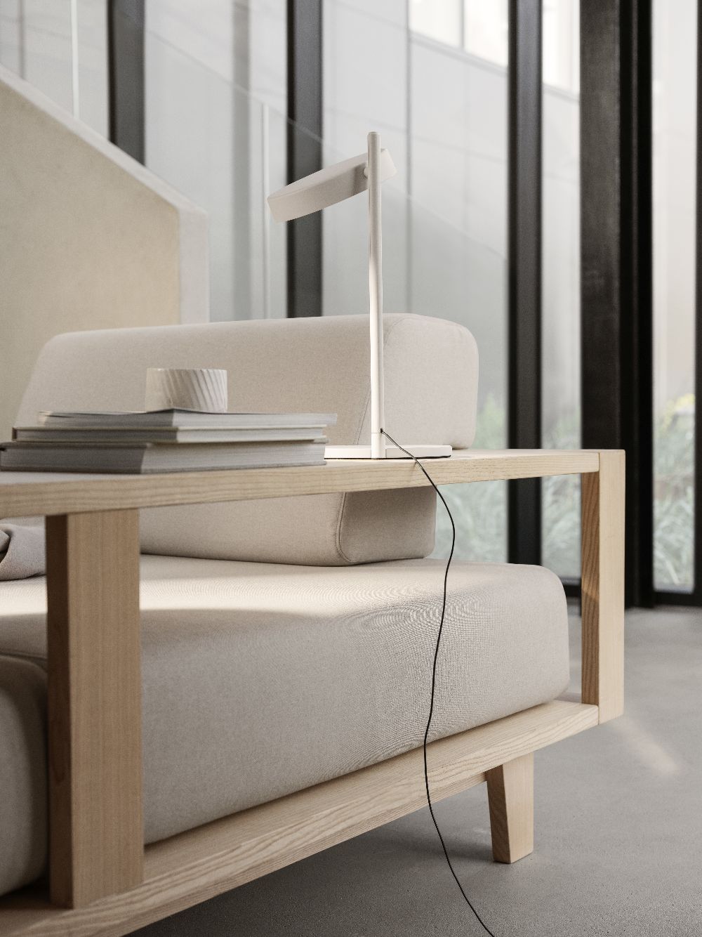 Houten bank / slaapbank Softline