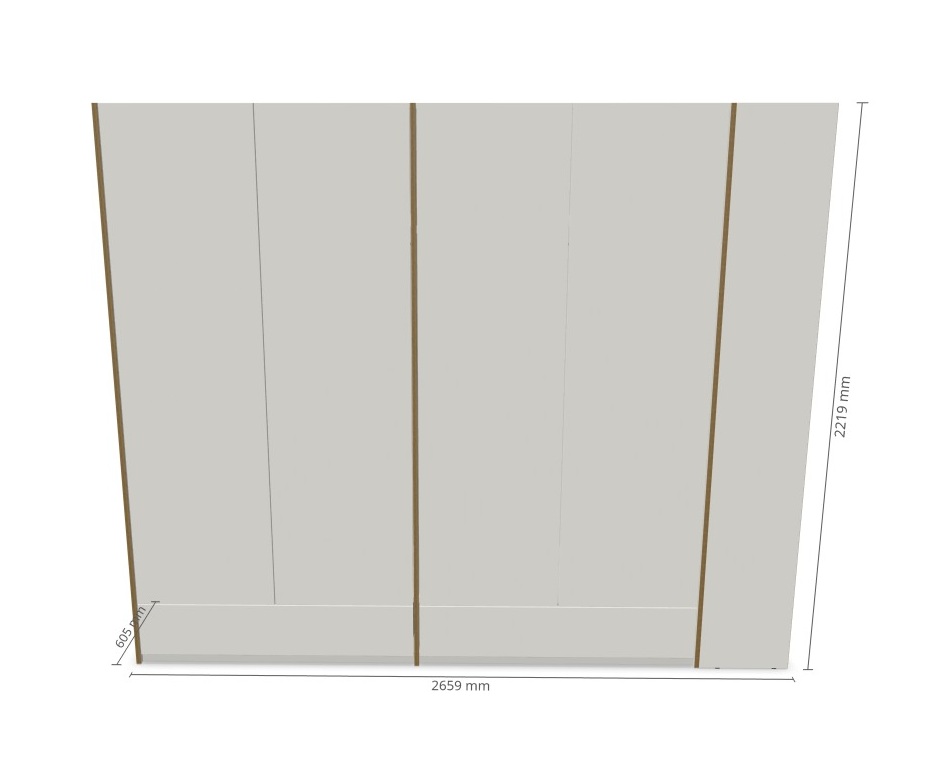 MODULAR PLUS kastcombinatie: dubbele kast met 2 laden en aanbouwkast rechts van Müller Möbelwerkstätten