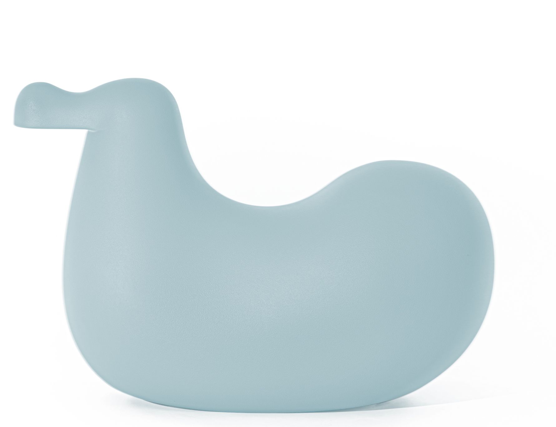 Helle, blaue Dodo Schaukelvogel-Skulptur von Magis, modernes Design Kindermöbel und Schaukeltier für Kinderzimmer.