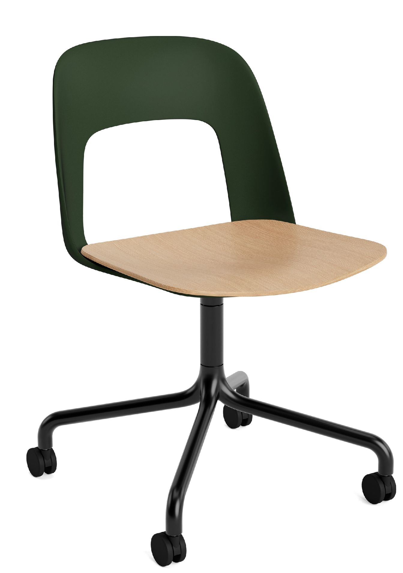Layout Side Chair 162 draaistoel met vierpoot Hay