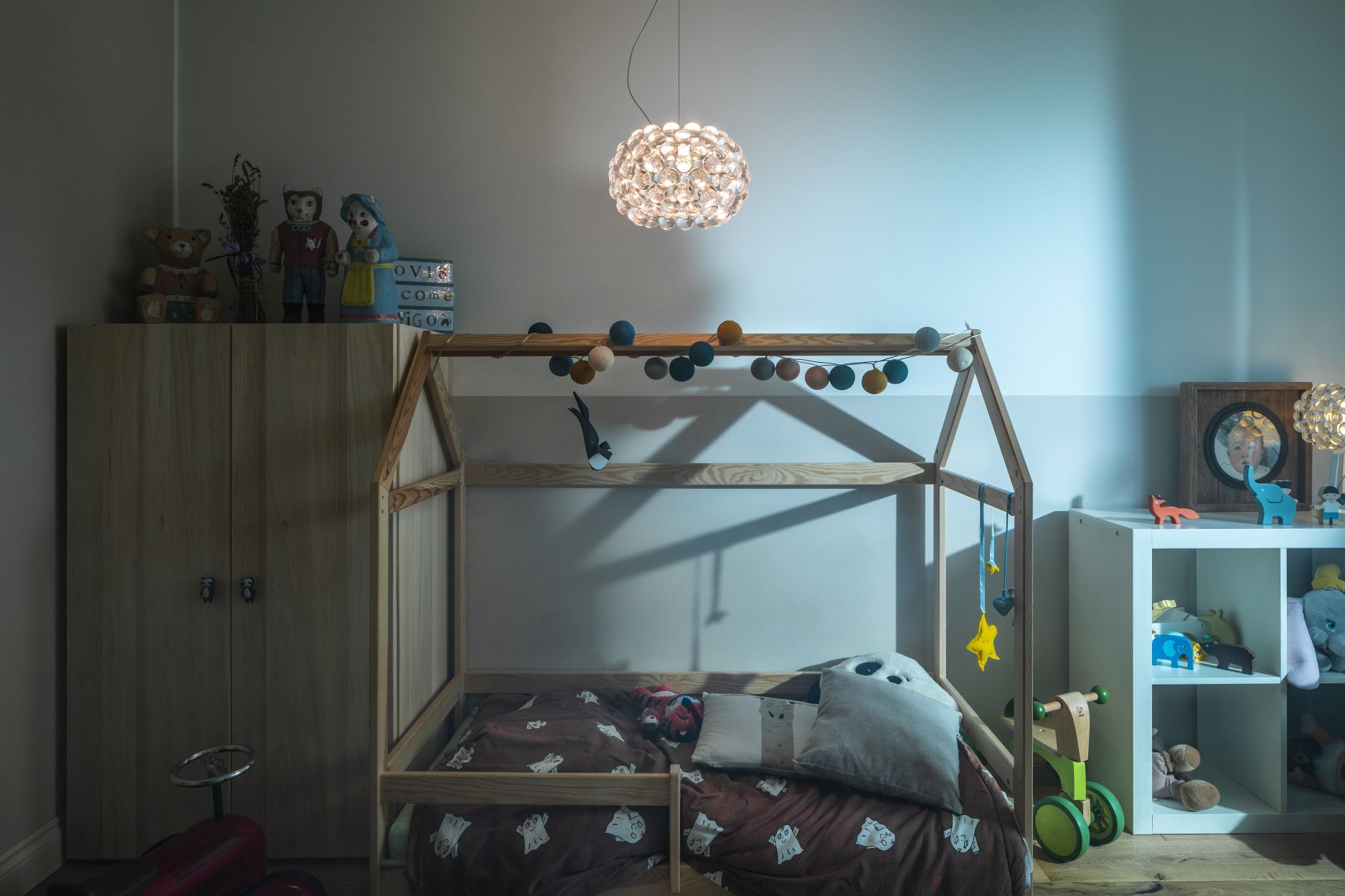 Caboche Plus Piccola hanglamp, Transparent, Foscarini