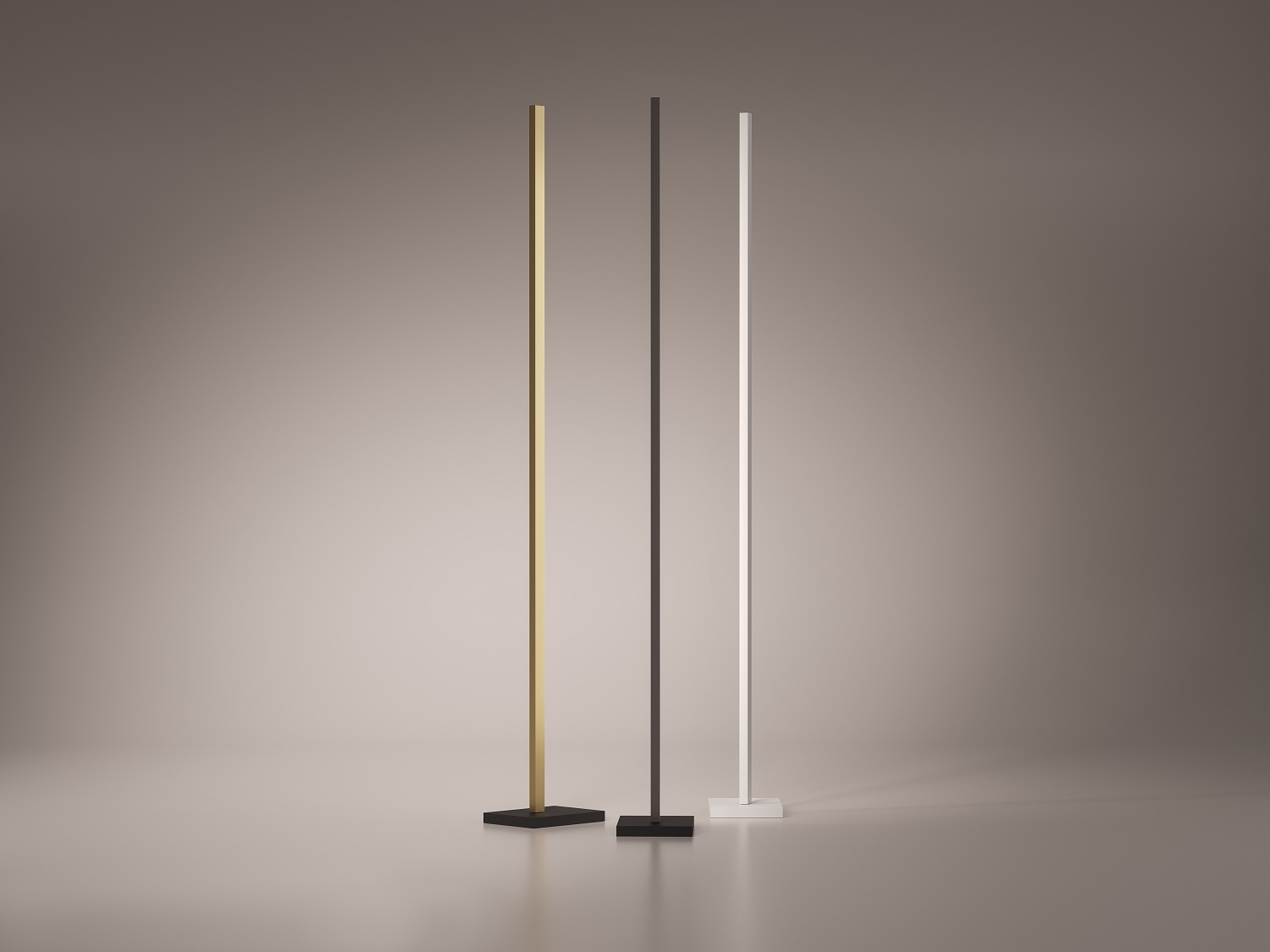 Zen Floor Stehleuchte in Gold, Schwarz und Weiß, moderne Stehlampen für Wohnzimmer und Schlafzimmer.