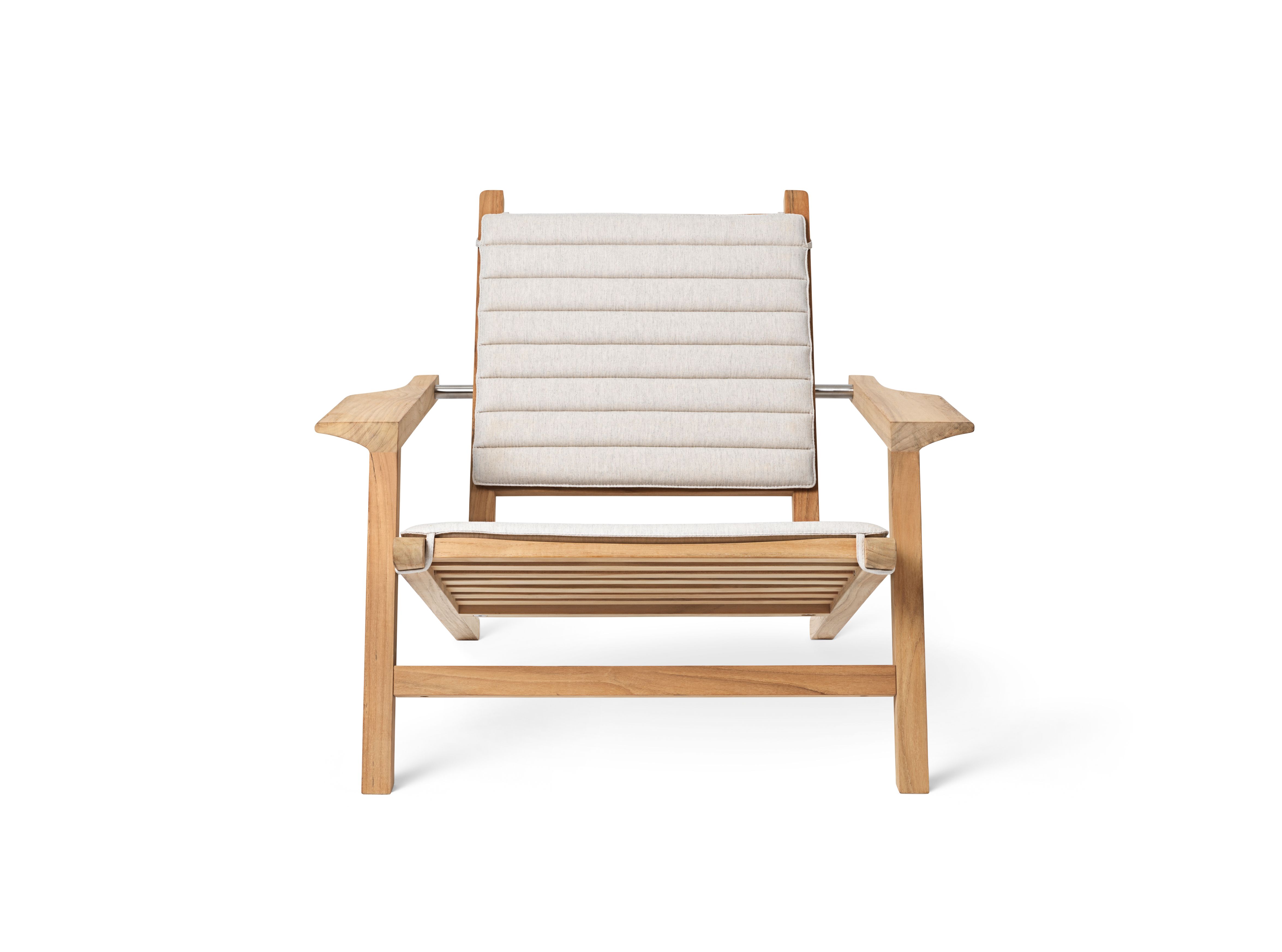 CU AH603B Rückenkissen für Carl Hansen AH603 Outdoor Stuhl, beige, bequeme Rückenlehne.