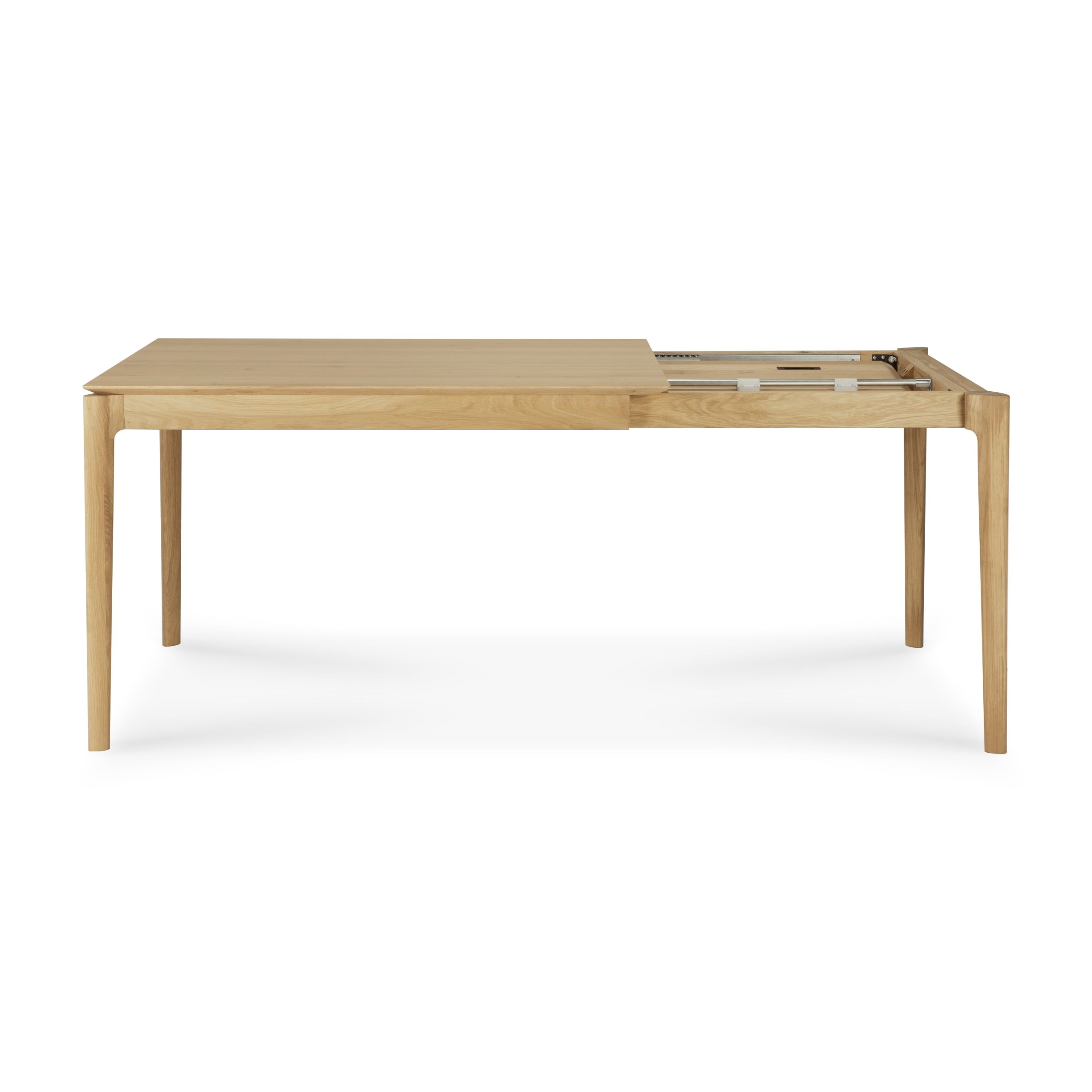 Bok uitschuifbare eettafel, gelakt eikenhout, B120-180 cm, Ethnicraft