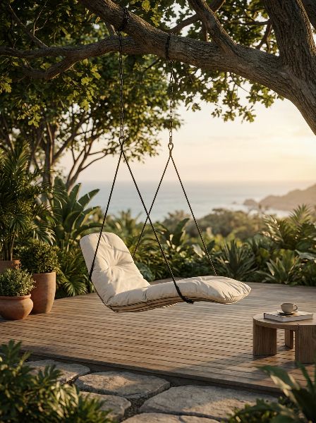 Leyasol Sun Lounger Swing Seat voor binnen en buiten – Freifrau Manufaktur