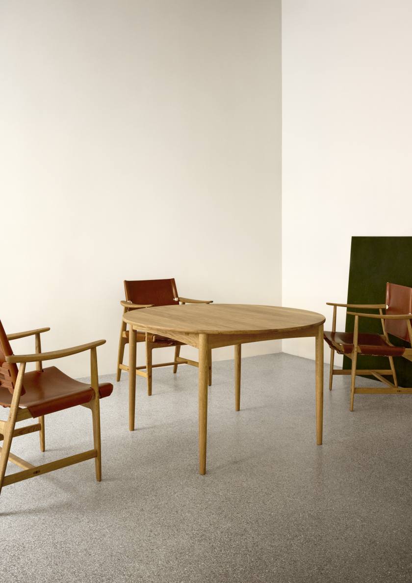 BM0121 Borge Mogensen Esstisch von Carl Hansen & Søn aus Eiche geseift.