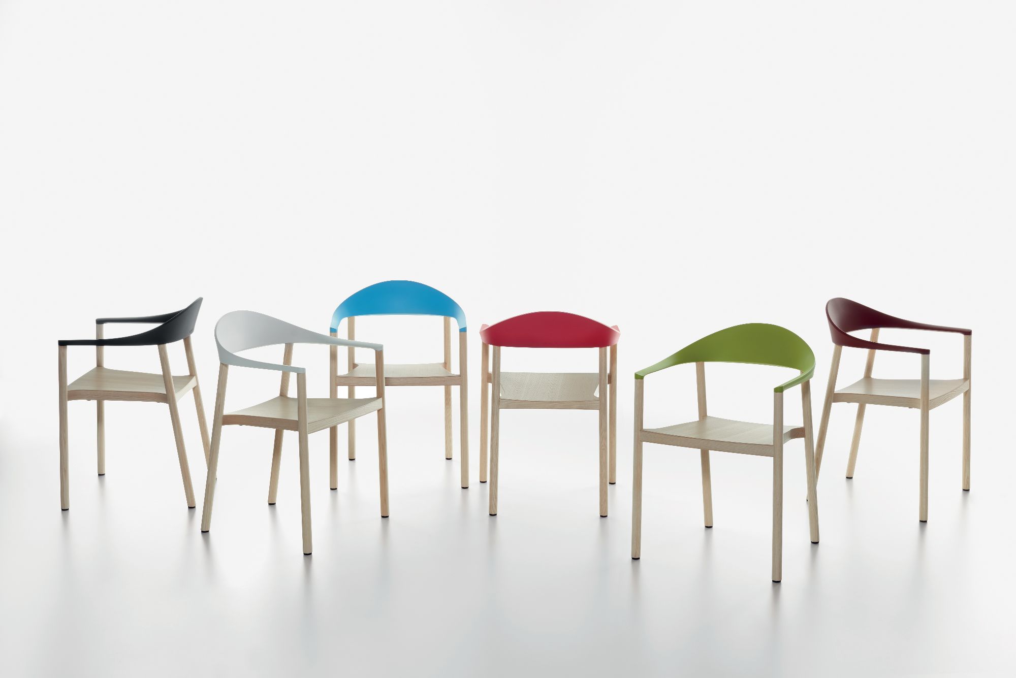 Monza fauteuil met armleuningen Plank