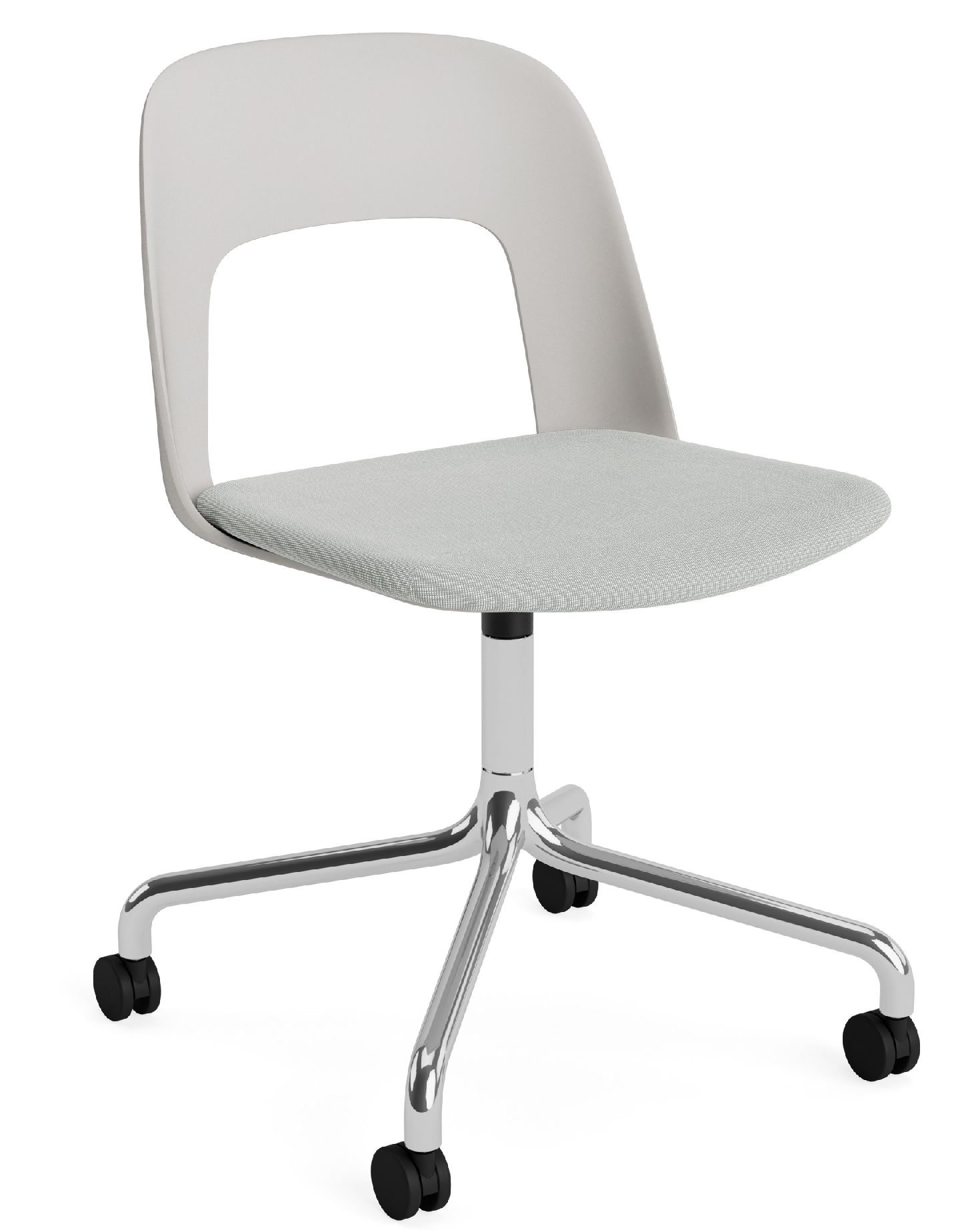 Layout Side Chair 163 draaistoel met vier poten van Hay