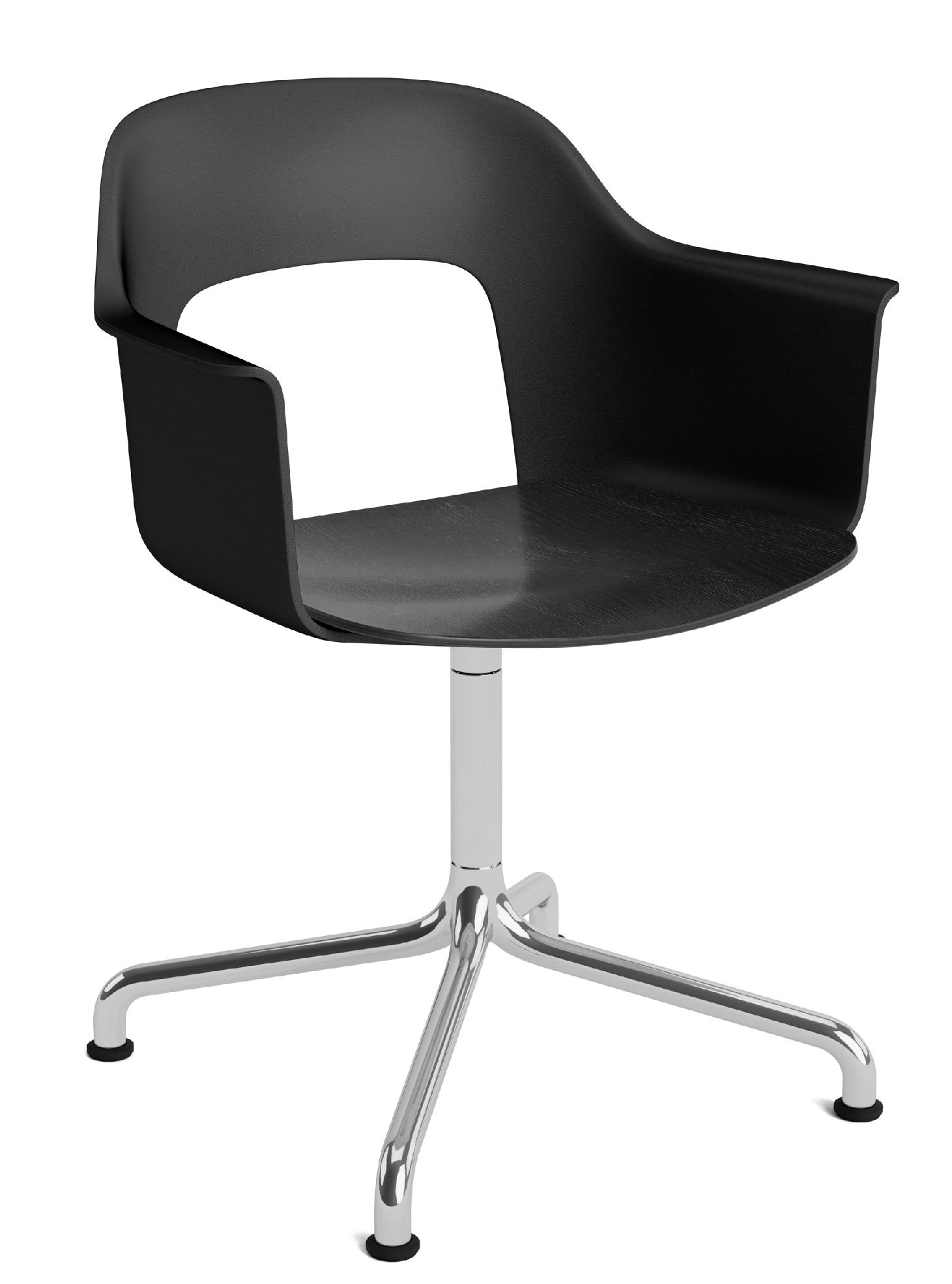Layout Armchair 252 Fauteuil met 4-sterrenvoet, draaivoet met gebogen kruis Hay