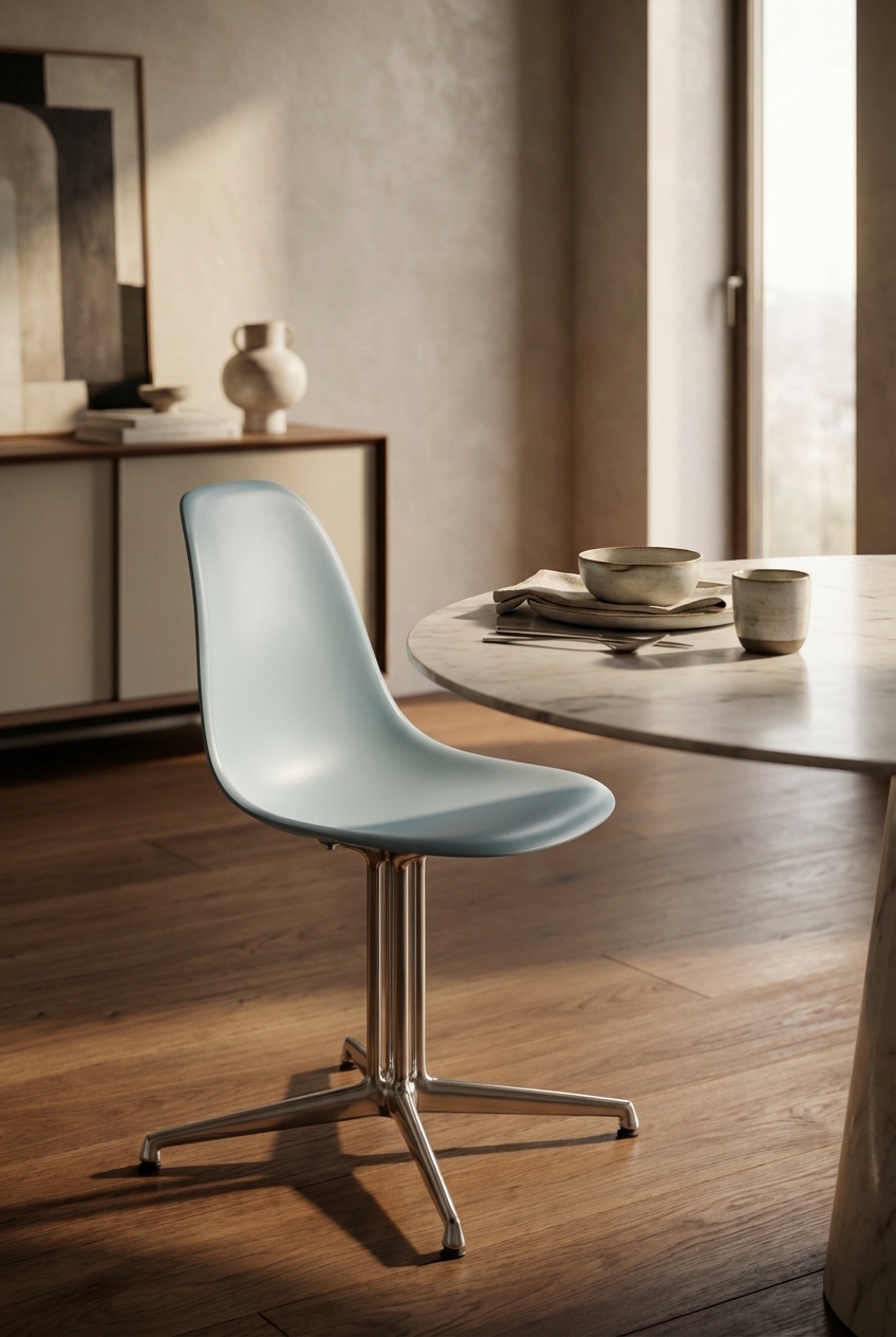 Eames Plastic Side Chair DSL RE stoel Vitra