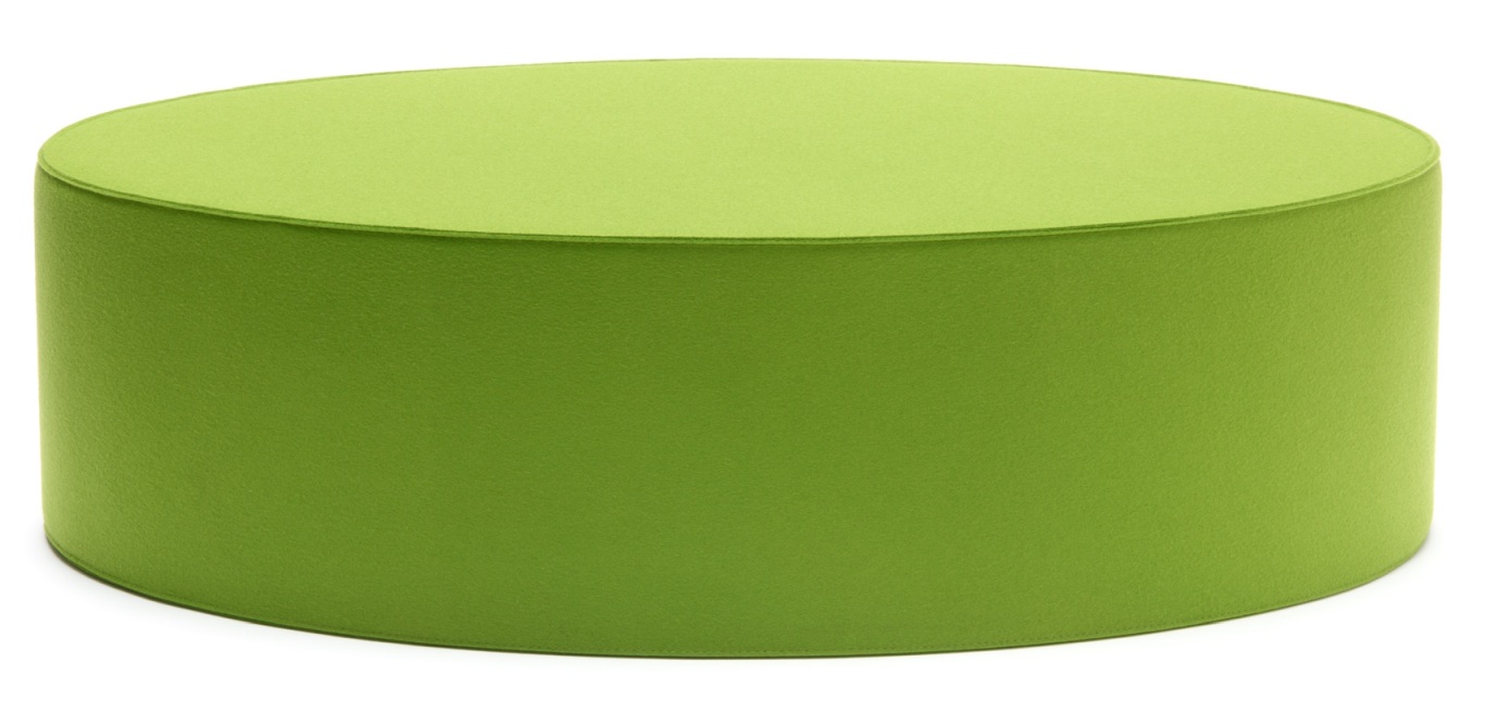 Grüner Big Rondo Sitzpouf von Hey Sign, ein modernes und bequemes Sitzmöbel.