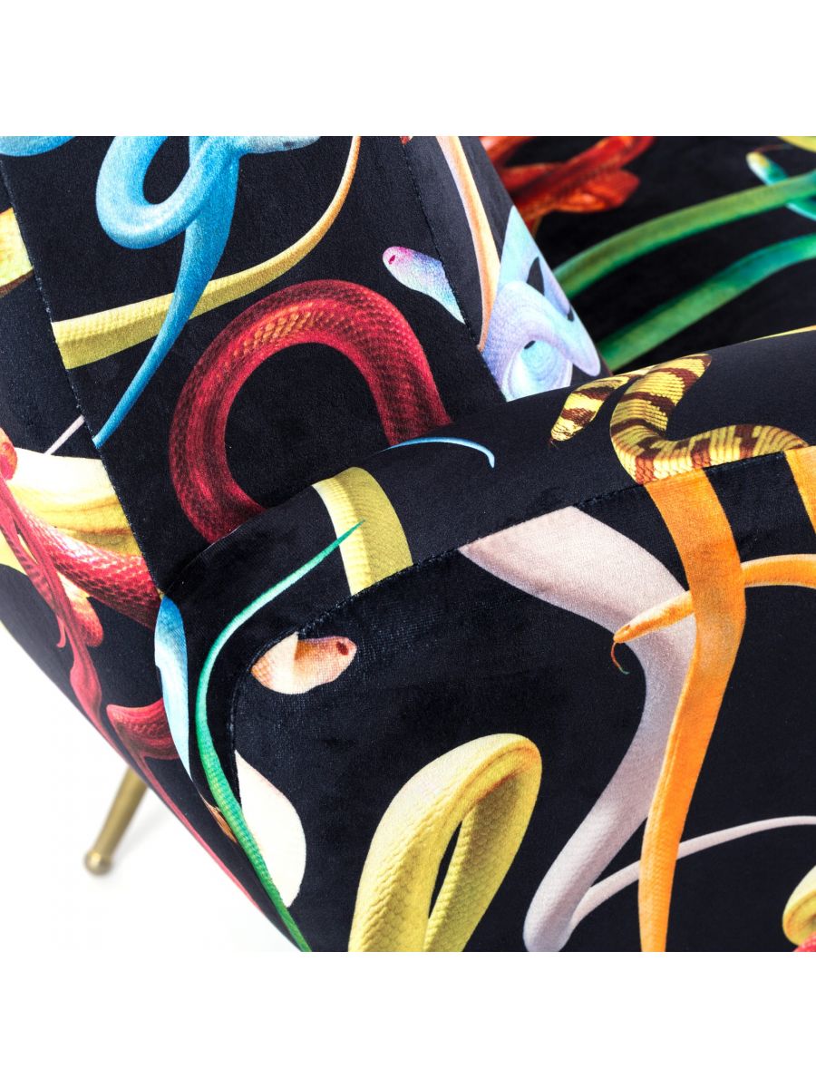 Toiletpapierfauteuil Snakes van Seletti