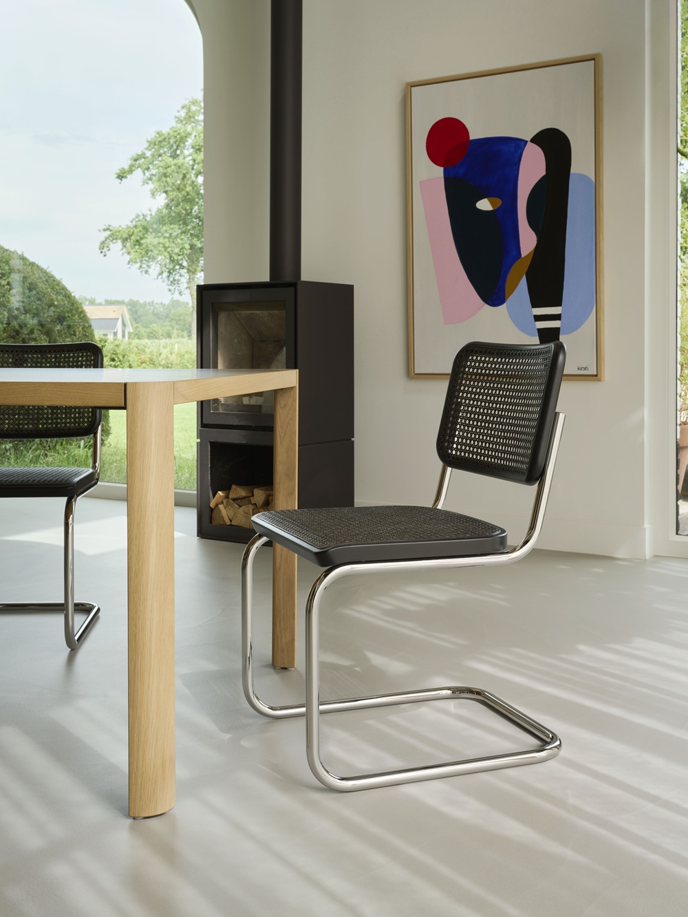 JS. Thonet by Jil Sander S 32 V / S32V Zweefstoel Thonet