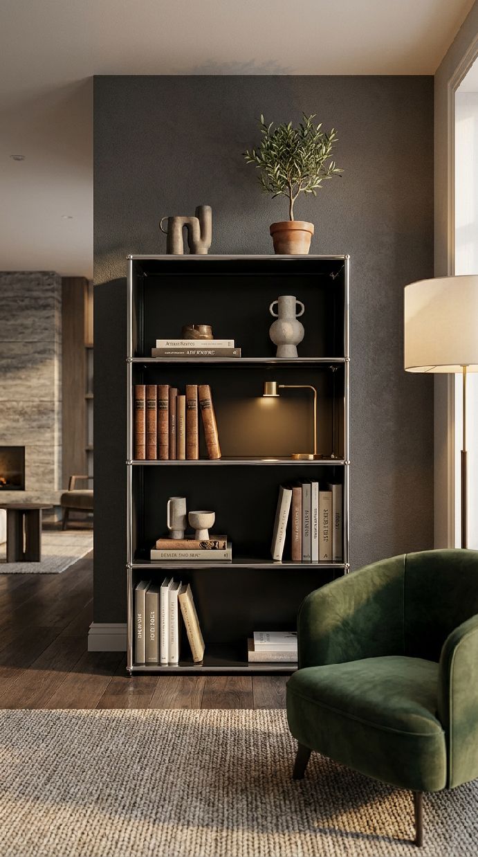 USM Haller open boekenkast H 144 cm