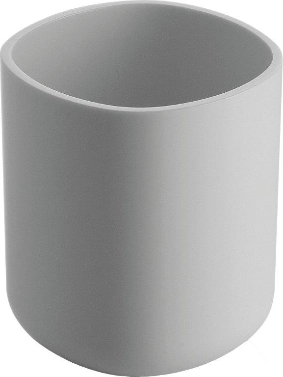 Grauer Birillo Zahnbürstenhalter von Alessi: Modernes Badaccessoire für Zahnbürsten und mehr.