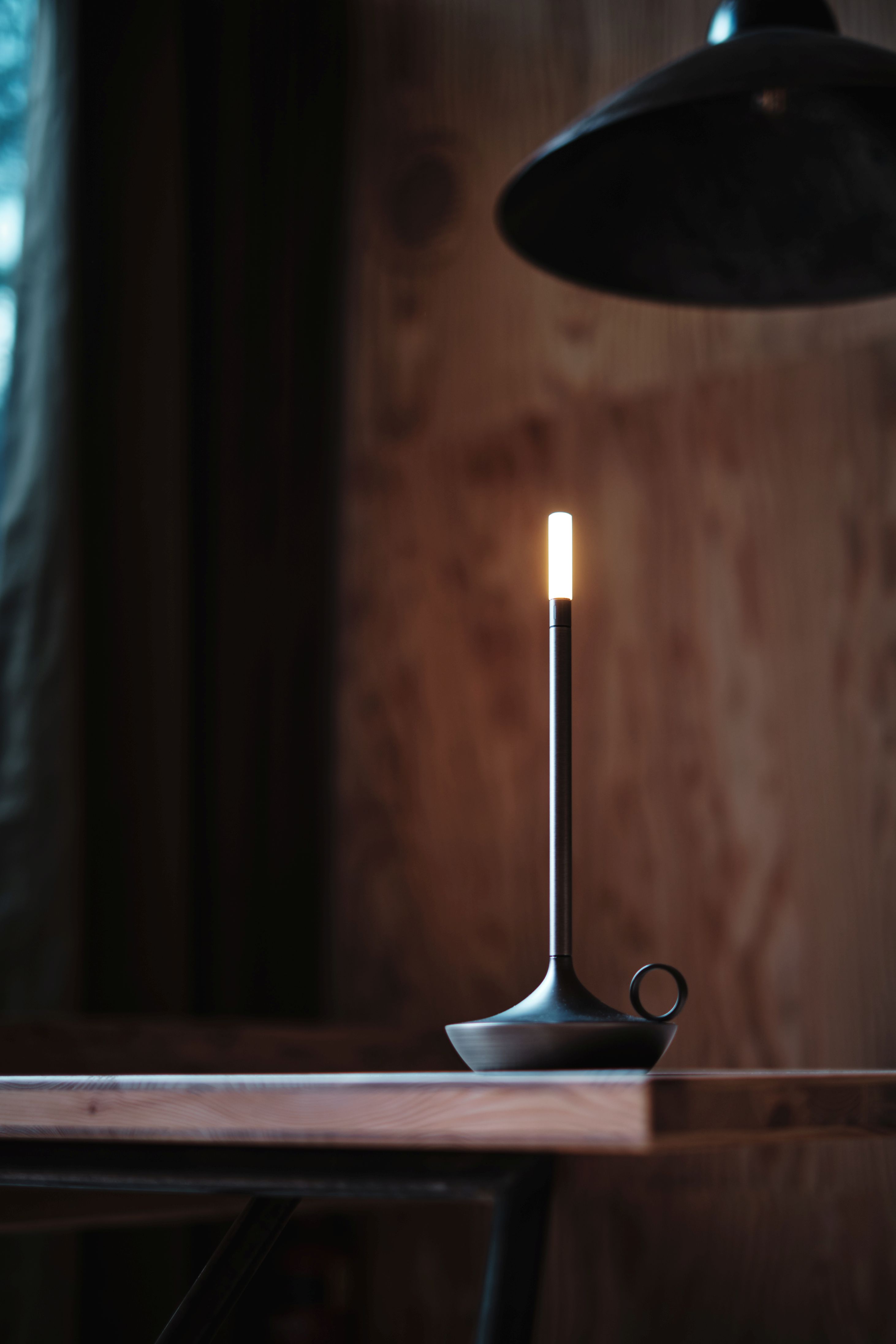 Wick draagbare acculamp / tafellamp met USB, Graypants-kleur