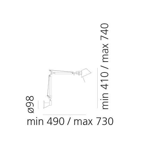 Tolomeo Micro Wall wand- of plafondlamp Artemide