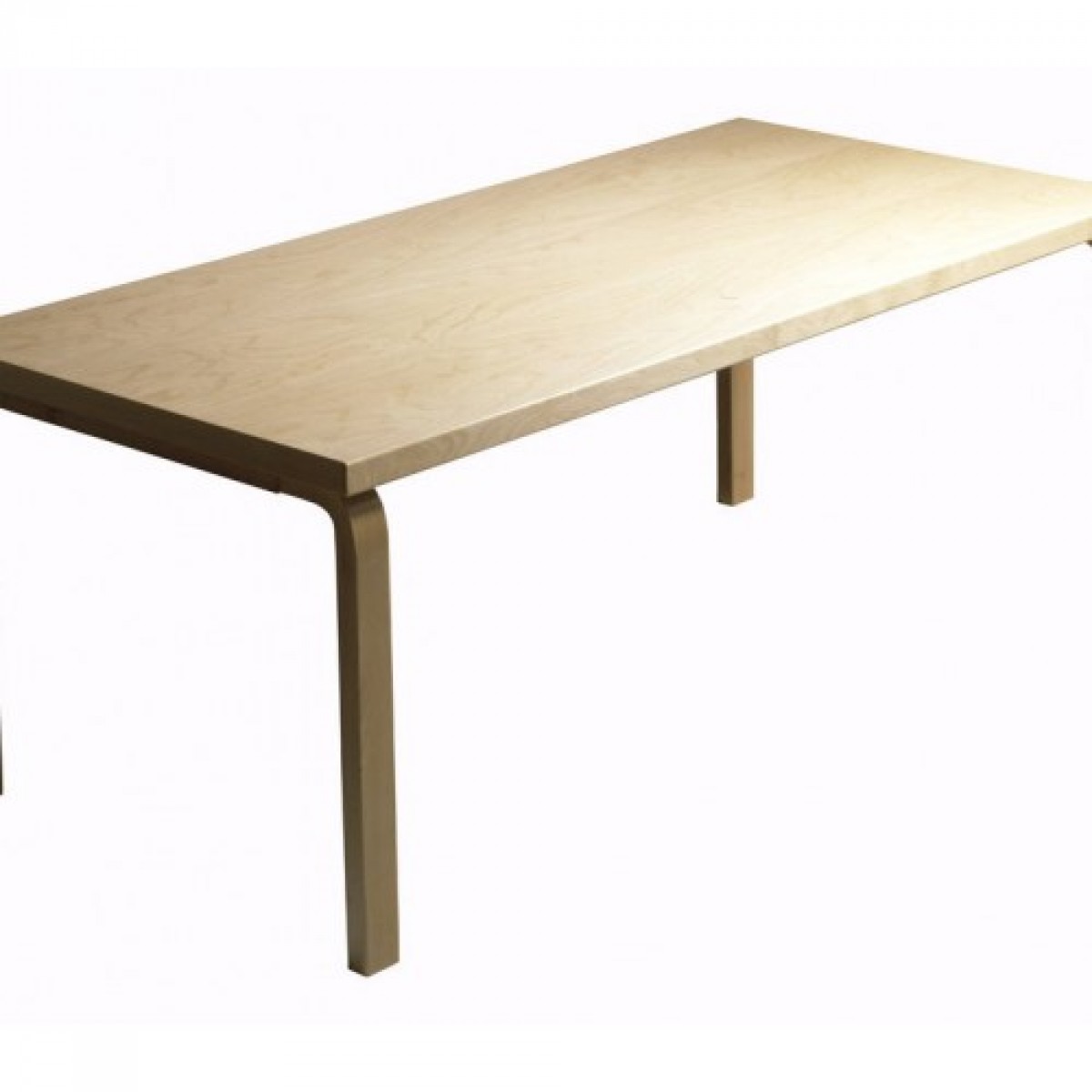 Artek Tisch 83 aus Birkenholz, skandinavisches Design für Esszimmer oder Büro.