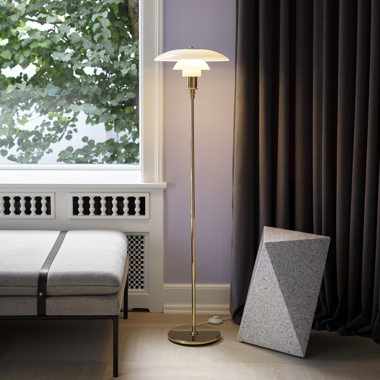 PH 3 1/2 - 2 1/2 staande lamp van Louis Poulsen