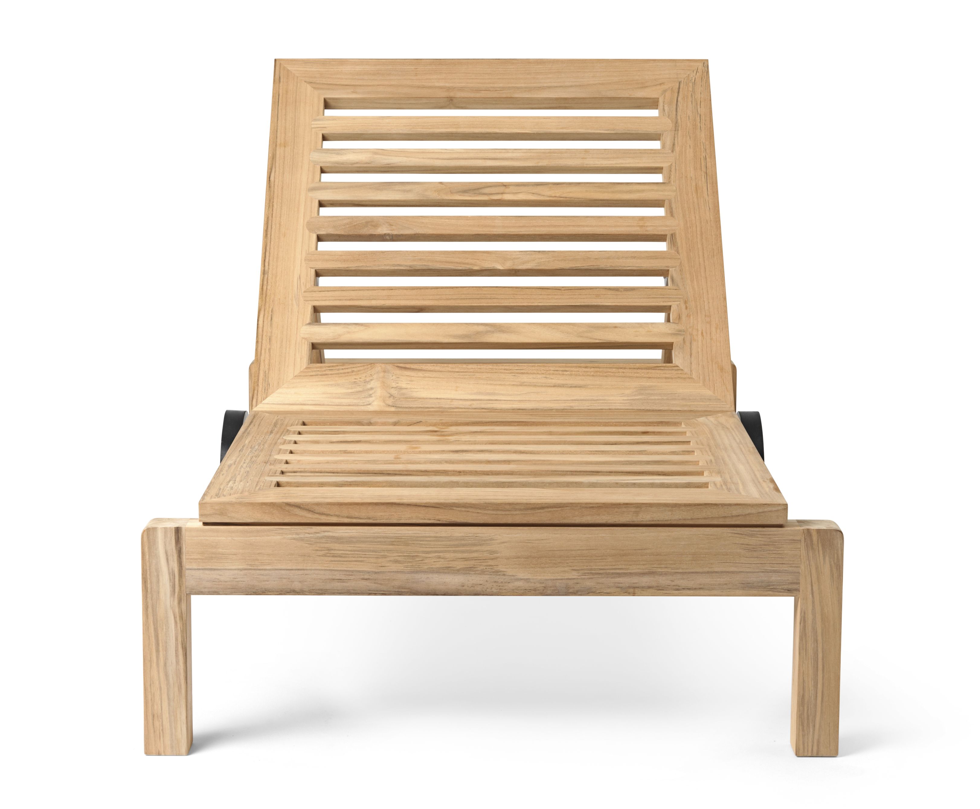 AH604 Teak Gartenliege von Carl Hansen & Søn, Outdoor Liege aus Teakholz.